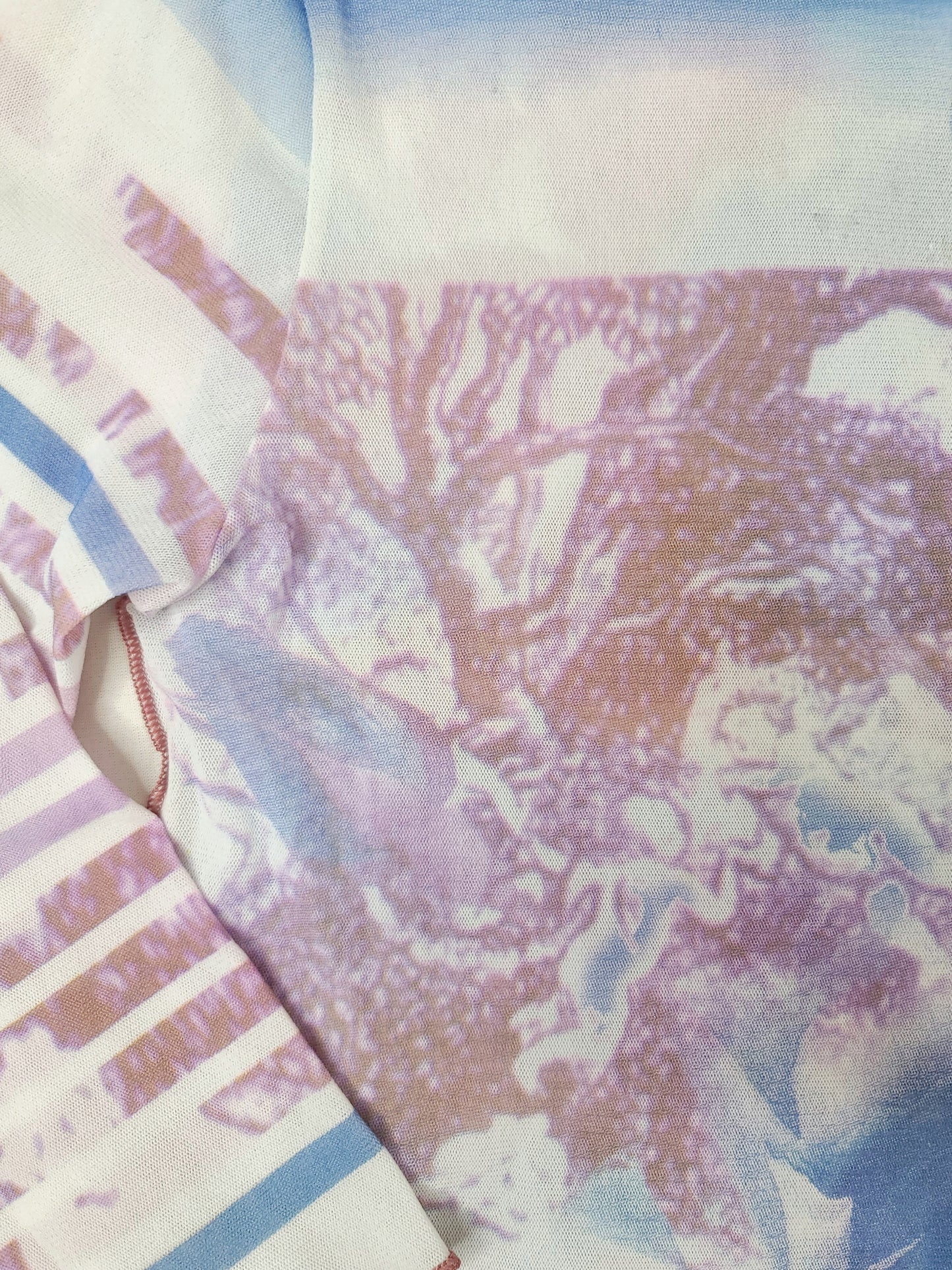 Top mesh y2k cop copine