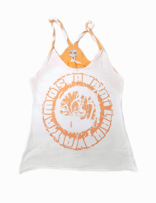 Y2k bohemian backless top