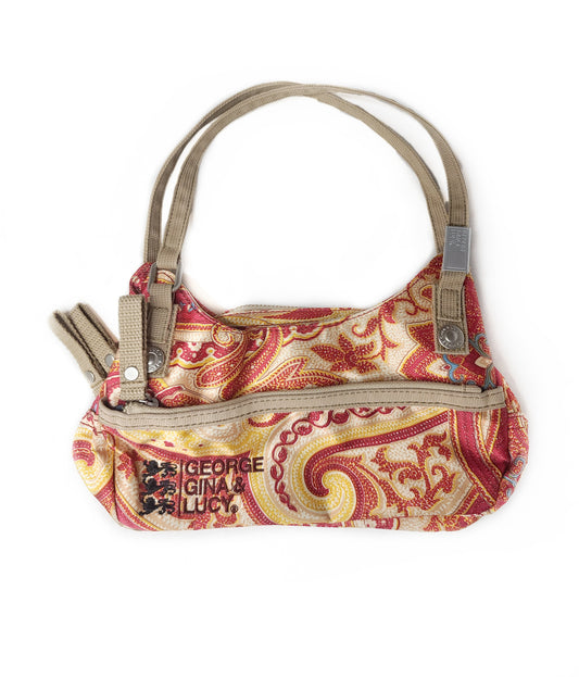 Sac baguette y2k vintage 2000 bohem printed arabesques George Gina and Lucy