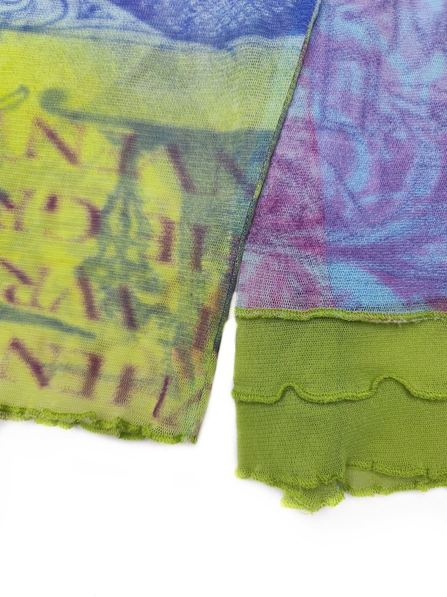 Mesh graphic top y2k indie style