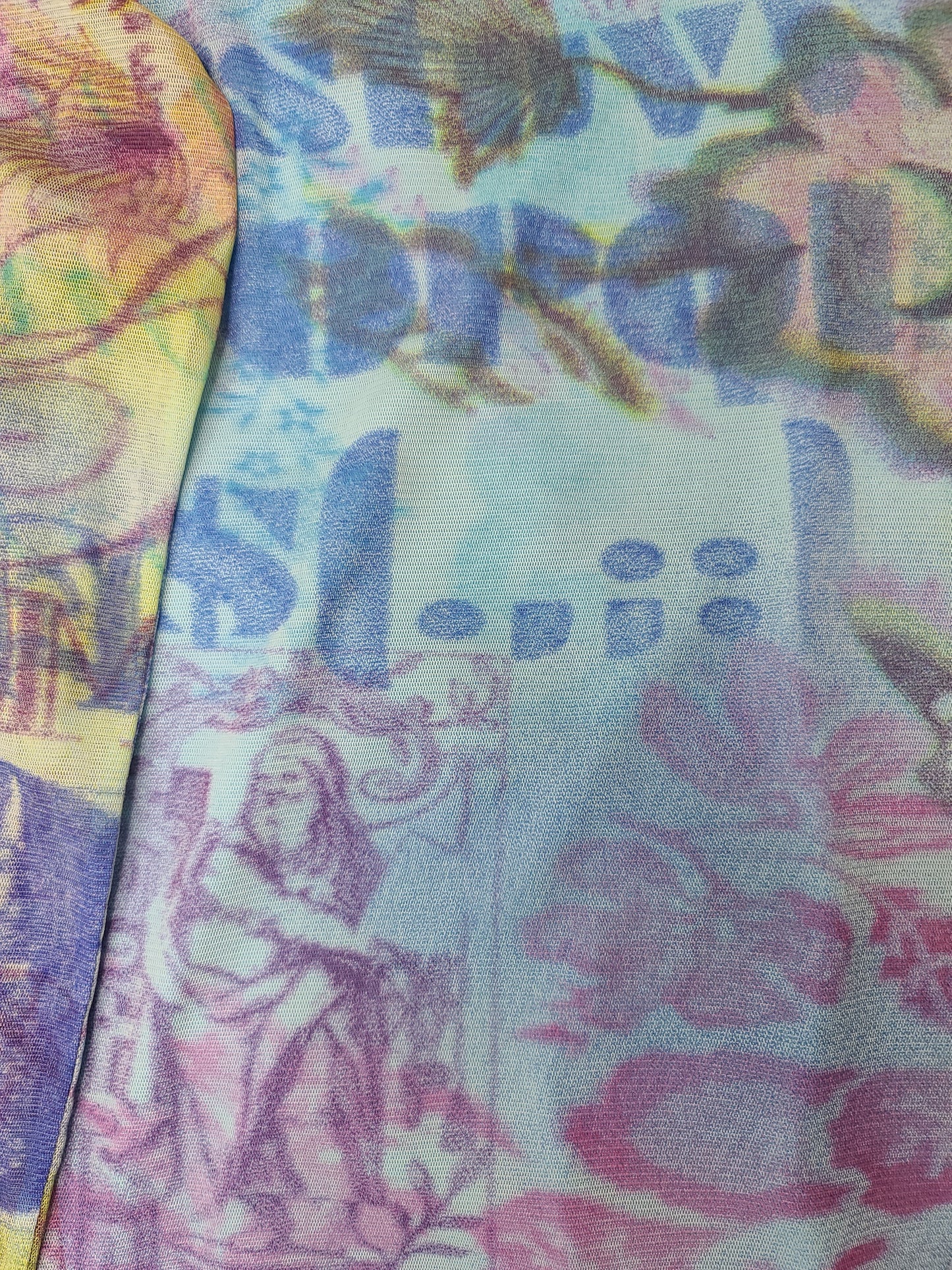 Mesh graphic top y2k indie style