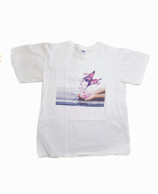 Tshirt vintage printed imprime motif 2000s y2k papillon 