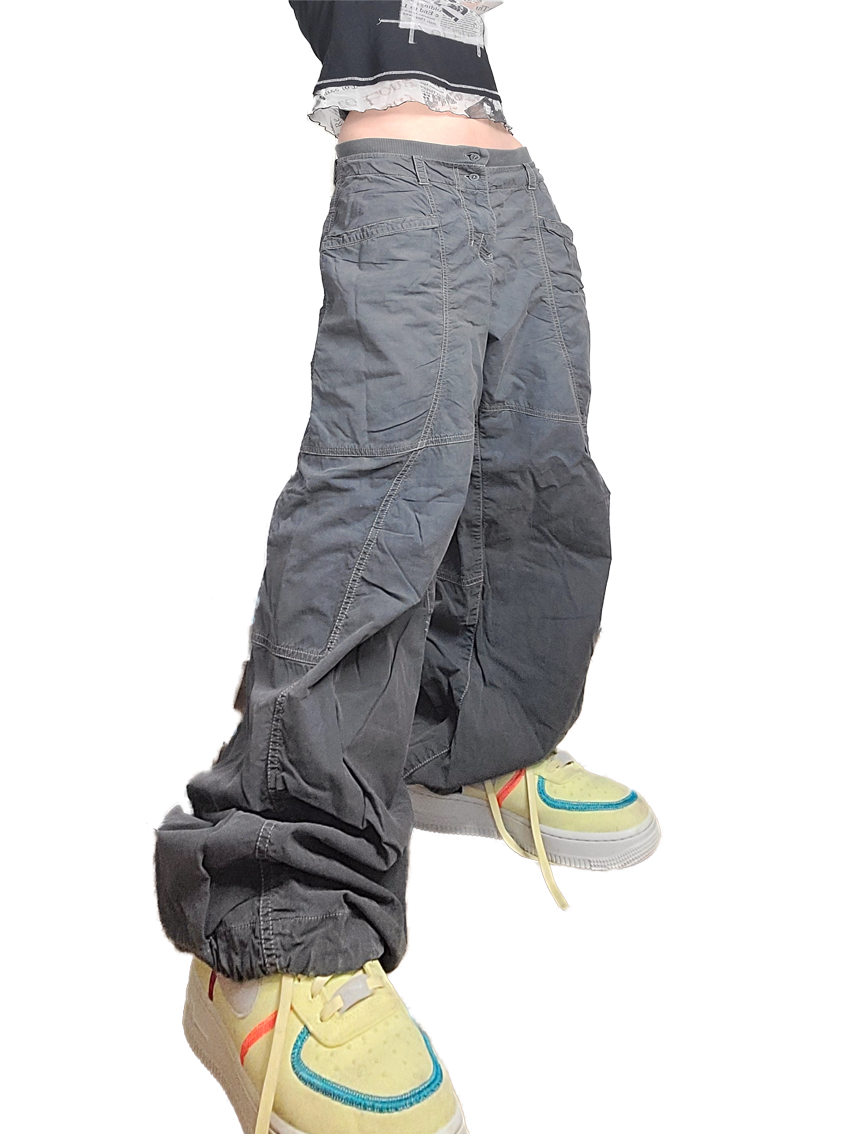 Baggy 90s hip-hop gris - zimfriperie