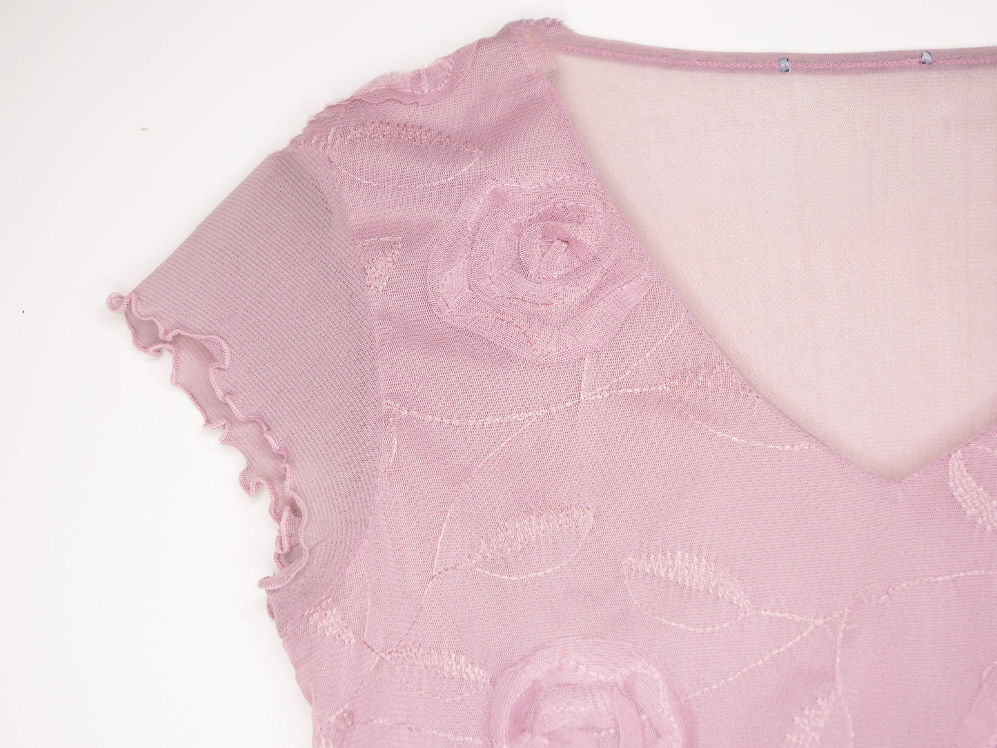 Top mesh y2k violet pastel - zimfriperie