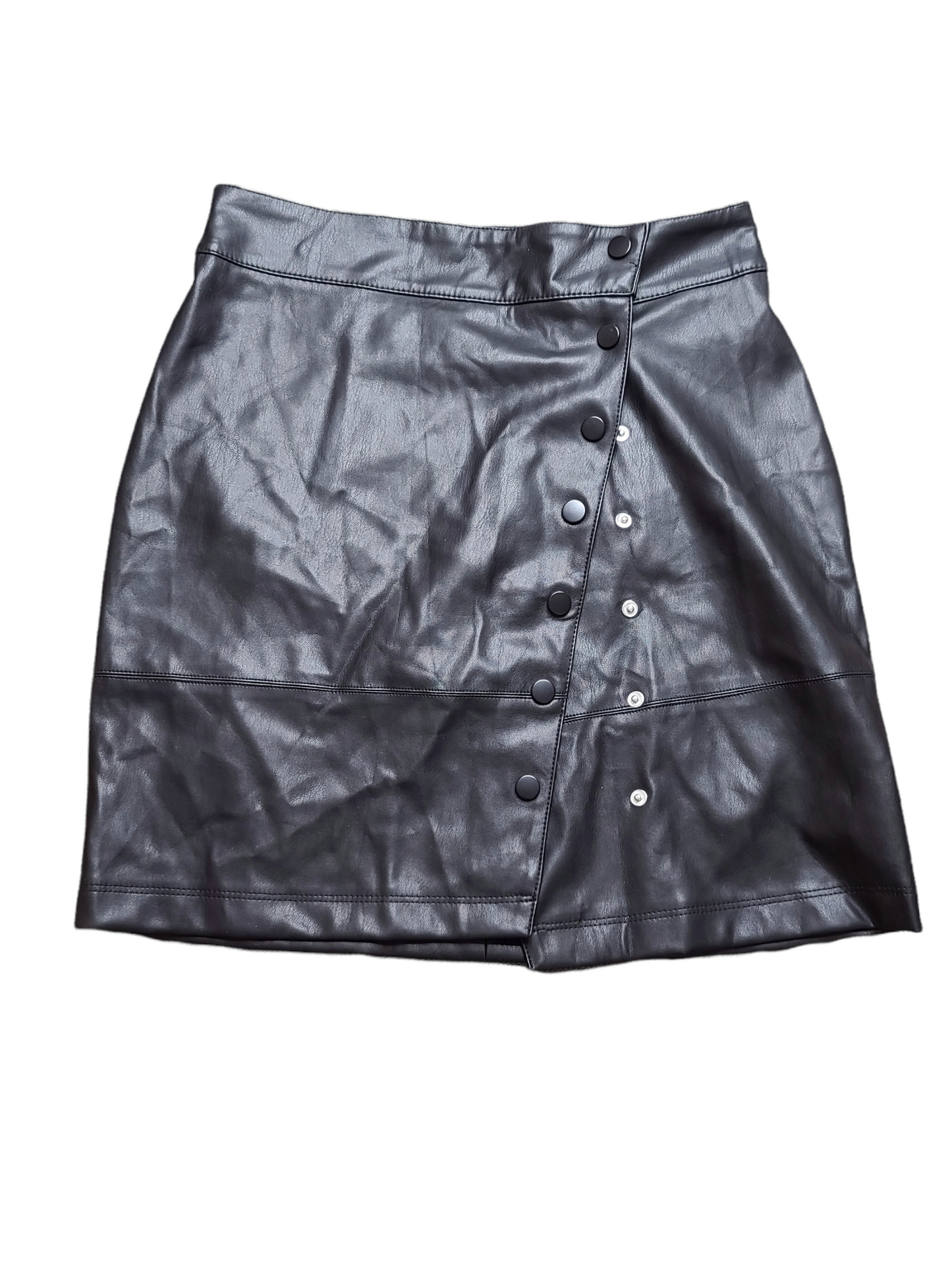 Faux leather grunge skirt