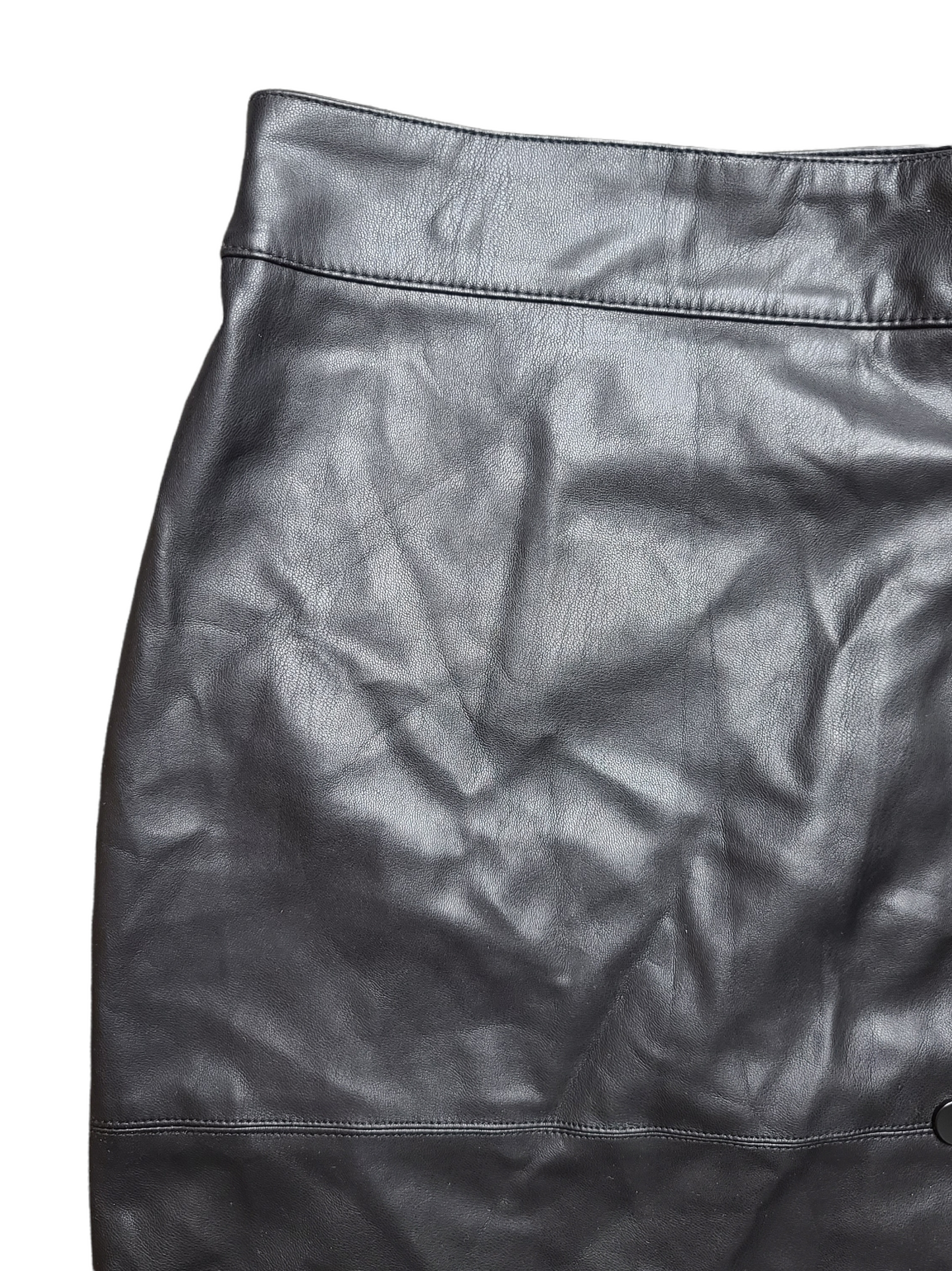 Faux leather grunge skirt