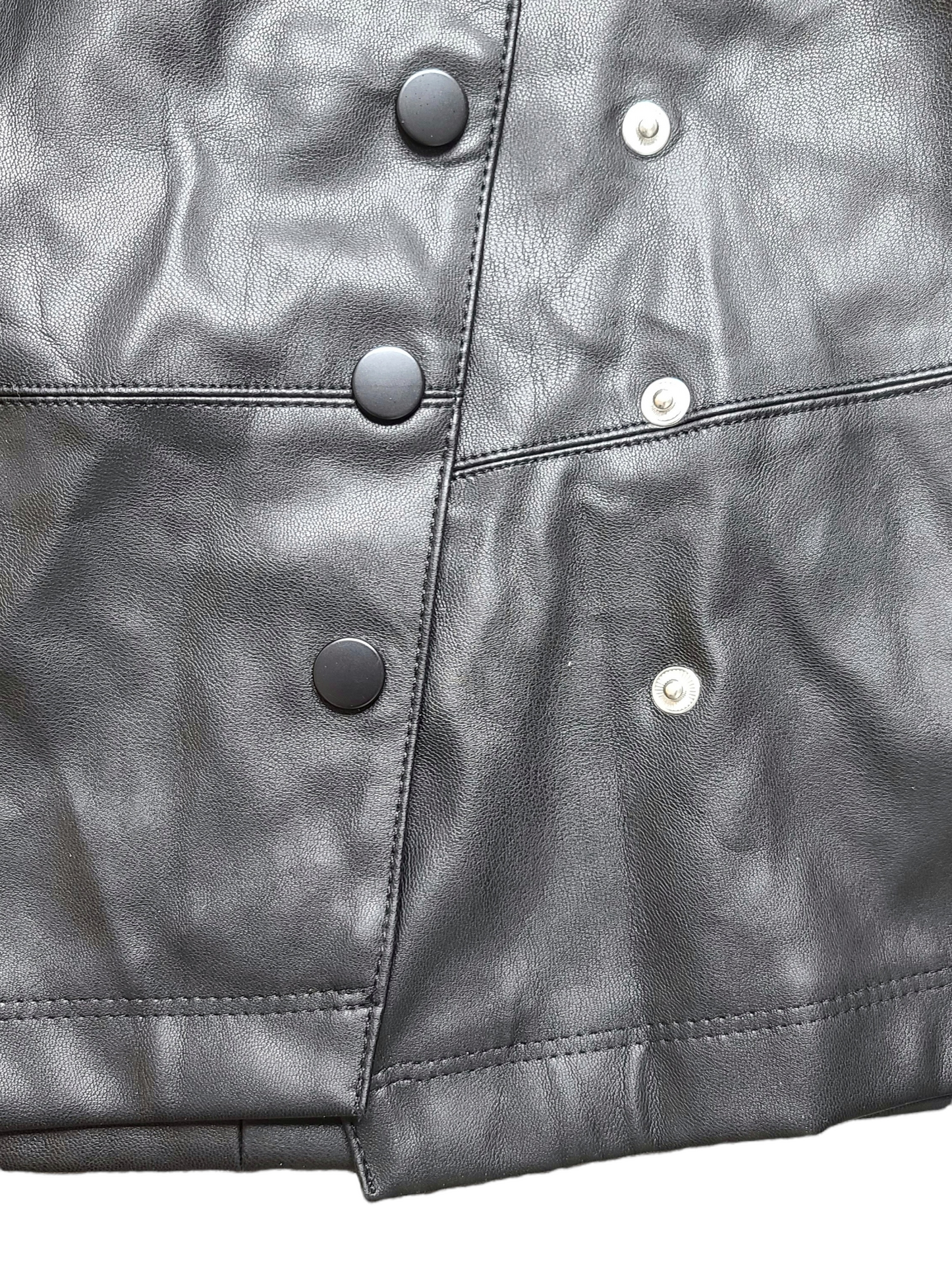 Faux leather grunge skirt