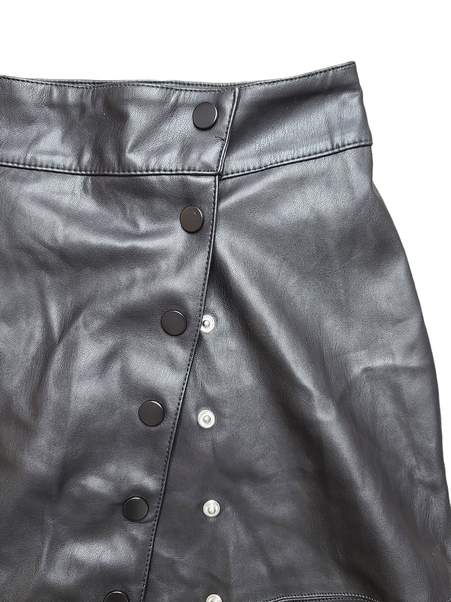 Faux leather grunge skirt