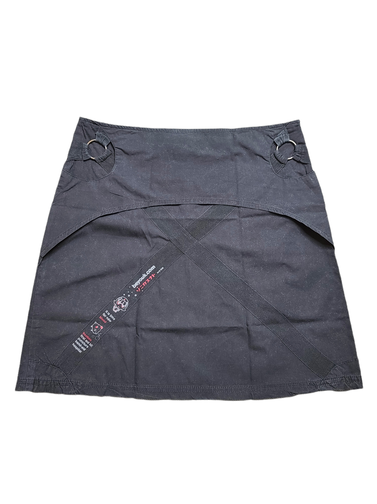 Jupe harajuku vintage subversive archive fashion mini skirt emo gorpcore gothic y2k cybery2k