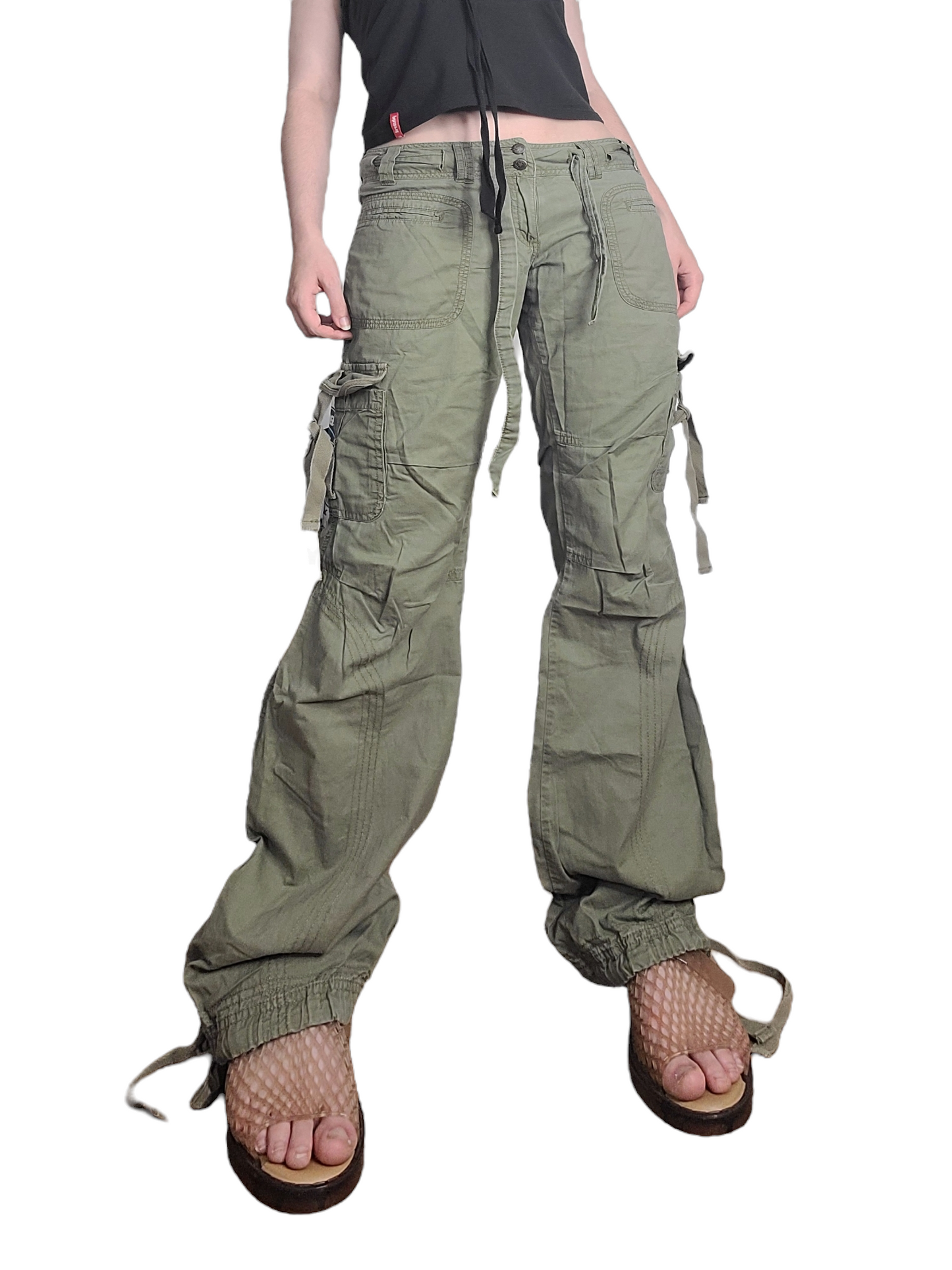 Cargo 90s grunge kaki