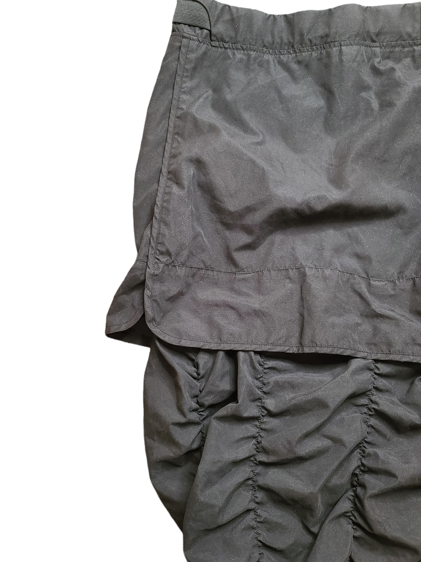 Futuristic techwear long skirt