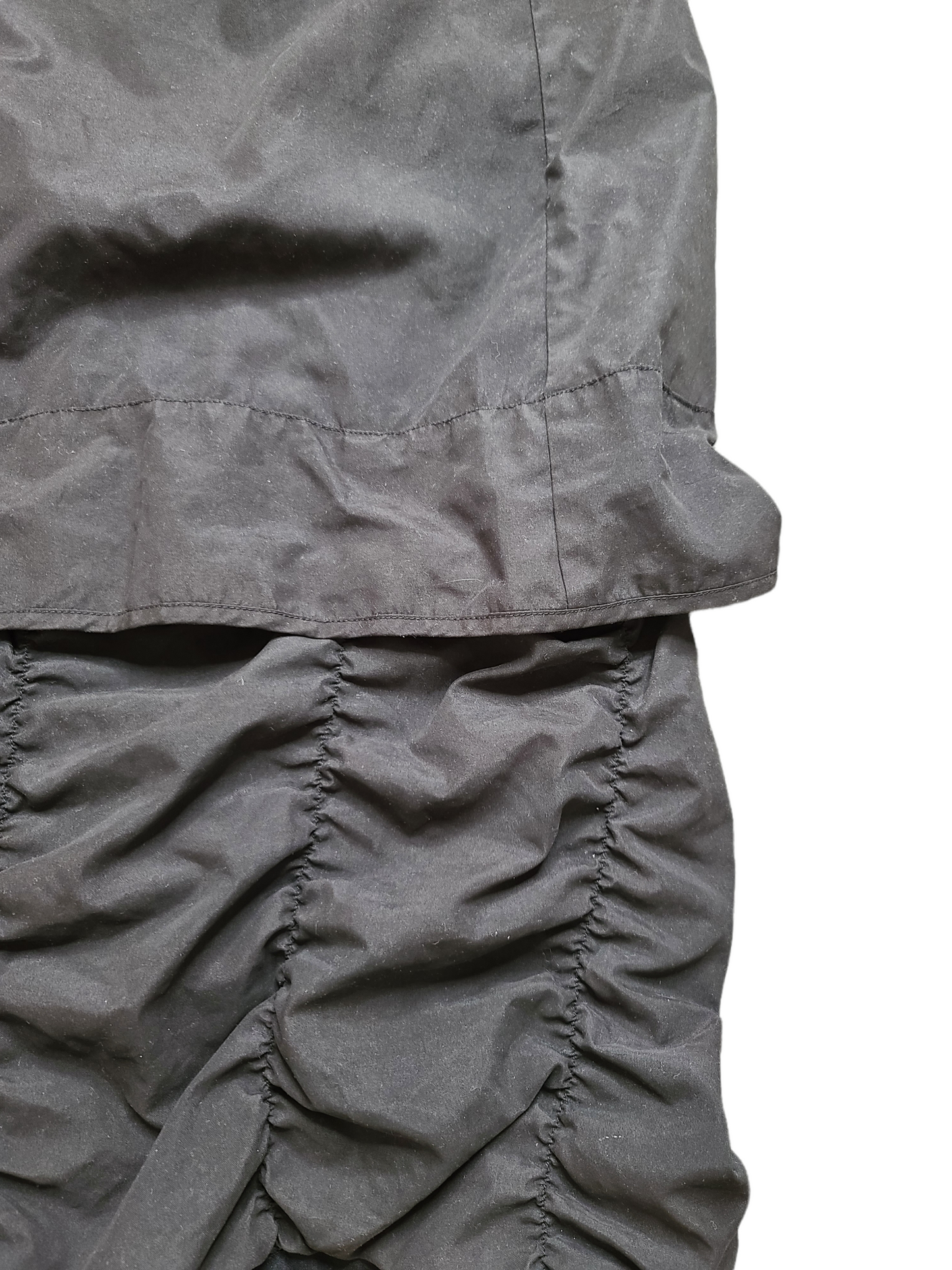 Futuristic techwear long skirt