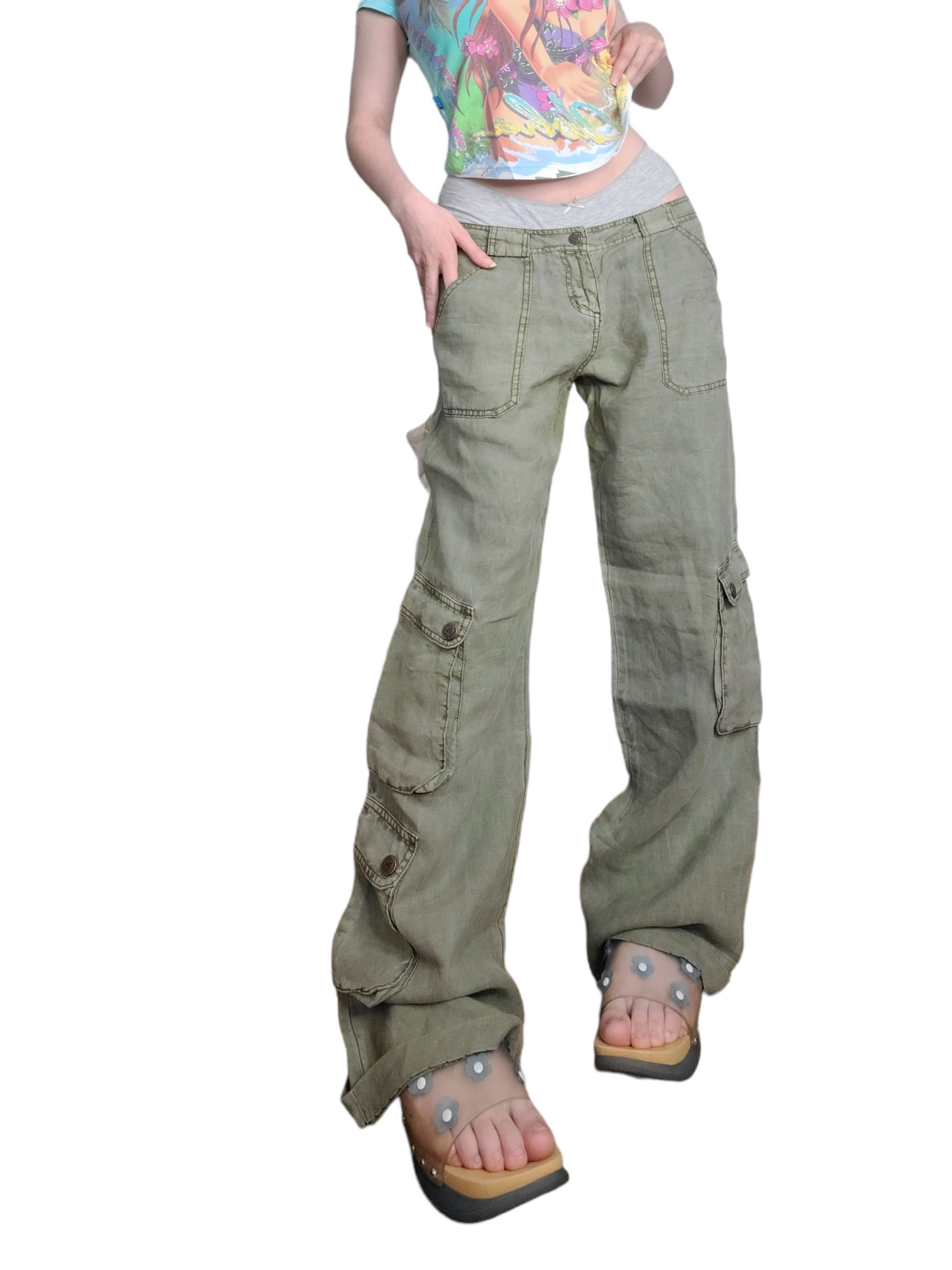 Cargo kaki vintage skater 90s