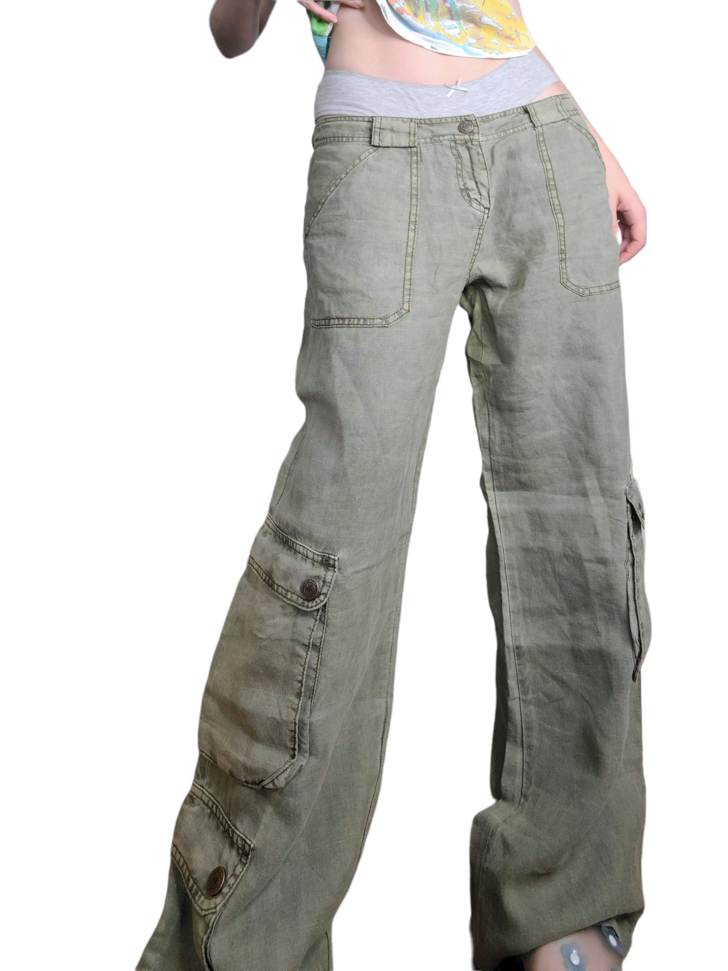 Cargo kaki vintage skater 90s