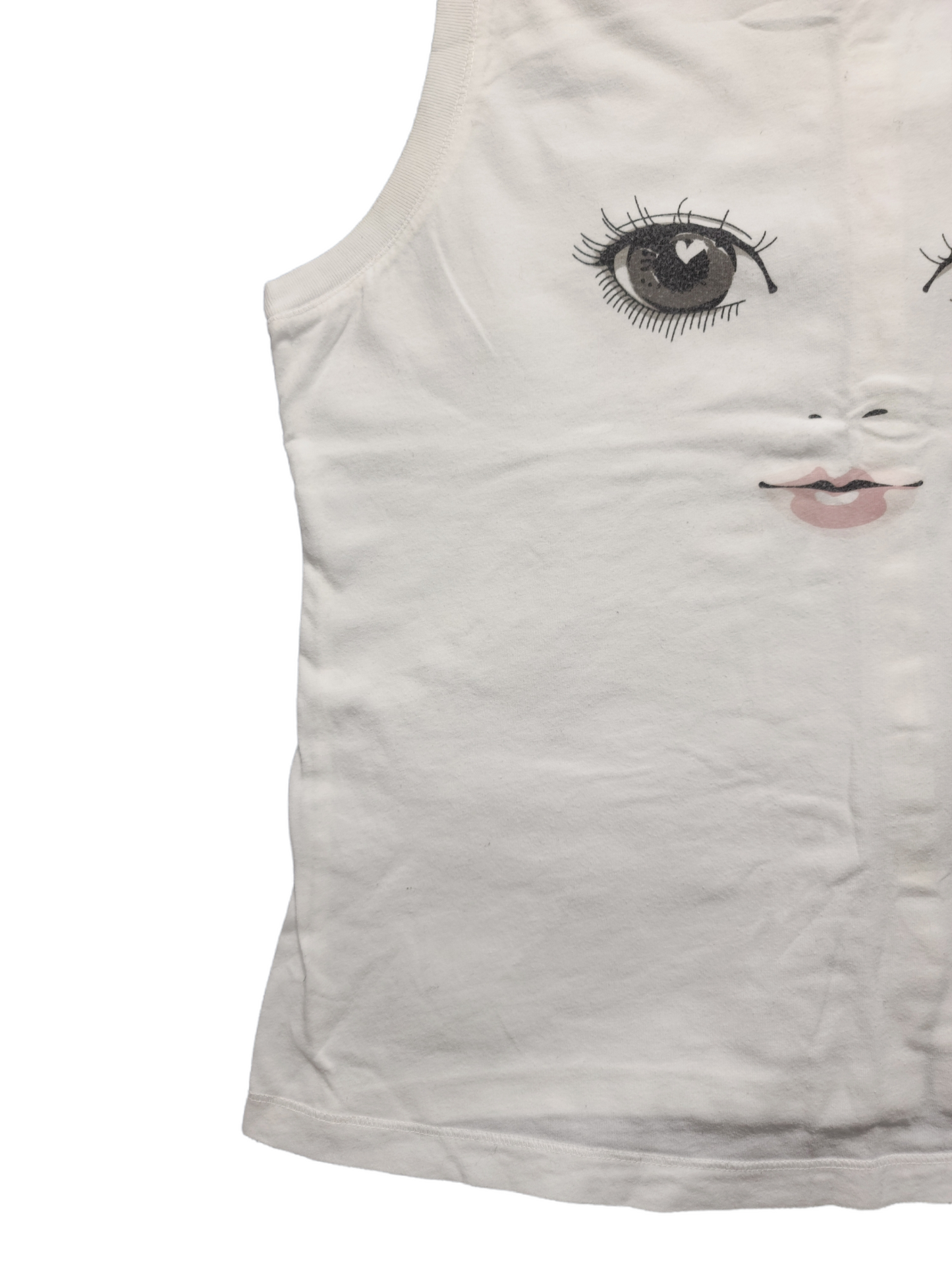 Top cybery2k manga face print