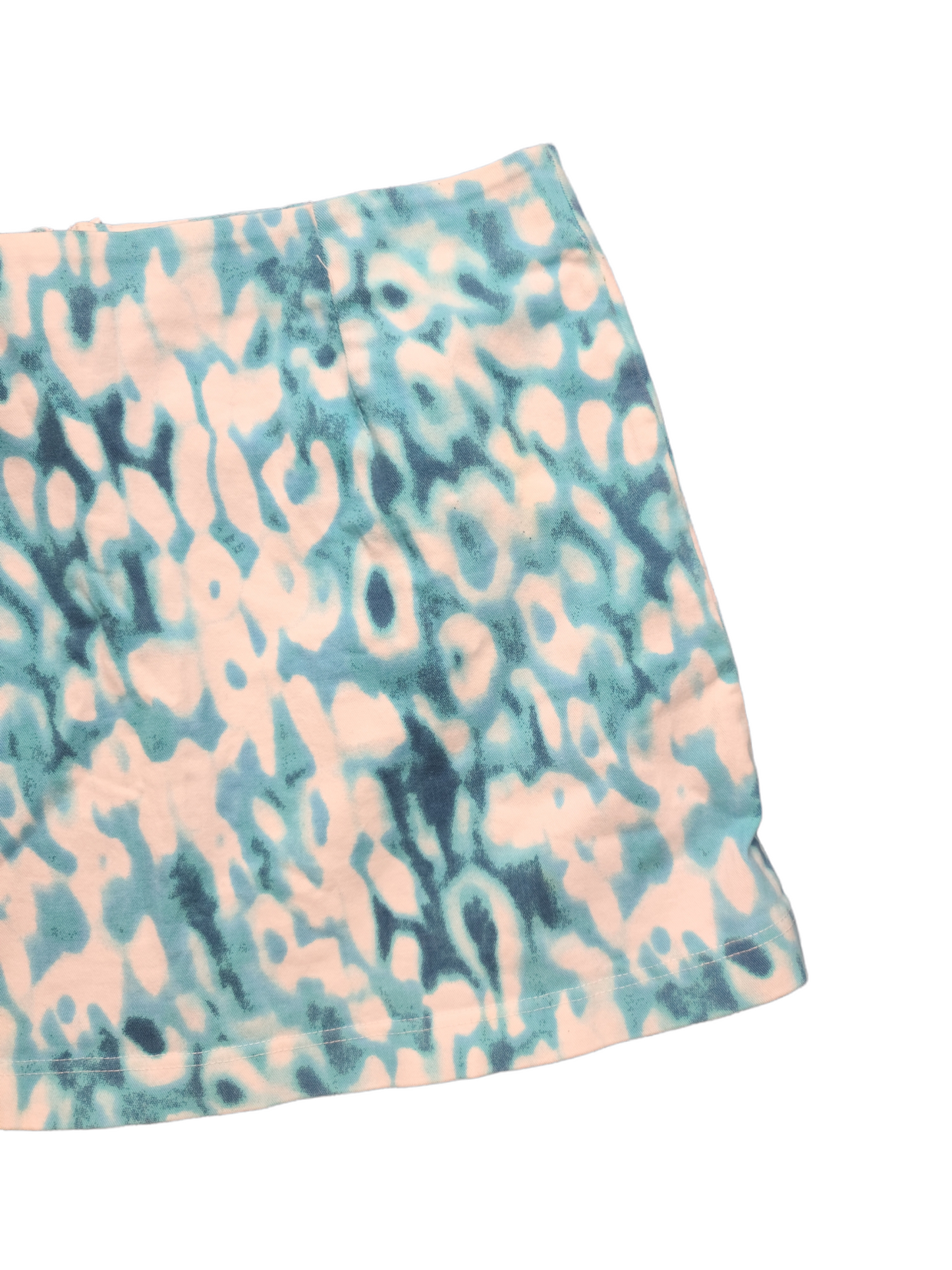 Cybery2k rave blue mini skirt