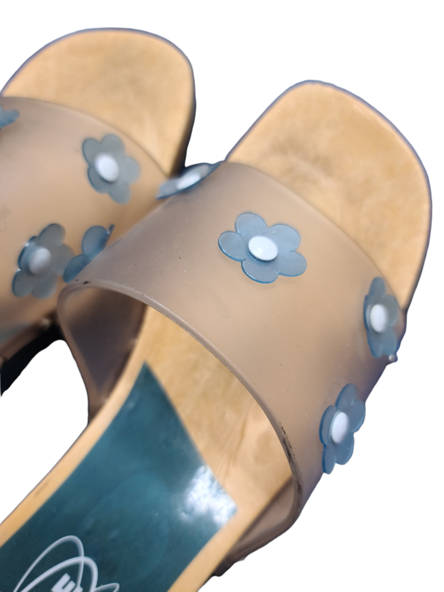 Y2k aesthetic platform mules