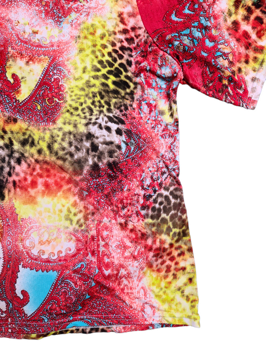 Colorful y2k stretch top