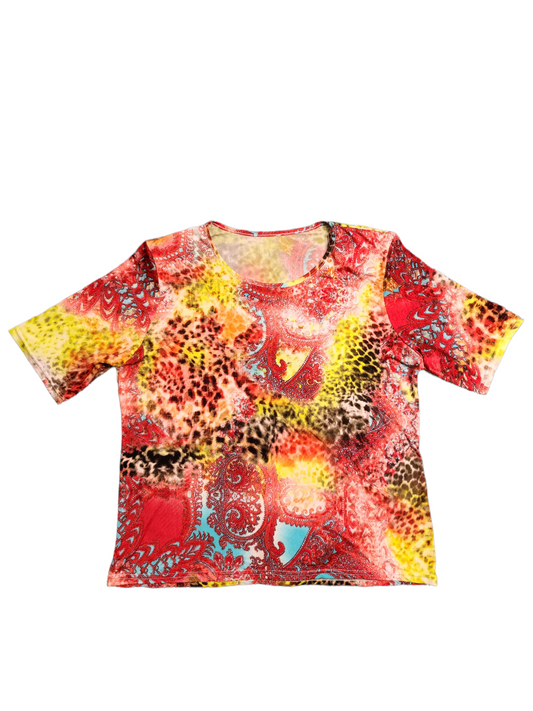 Colorful y2k stretch top