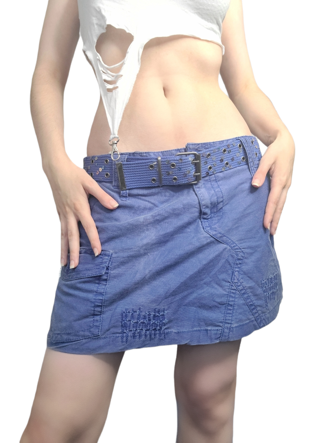 Mini skirt mini jupe y2k vintage aesthetic indie style 2000s bratz strass 