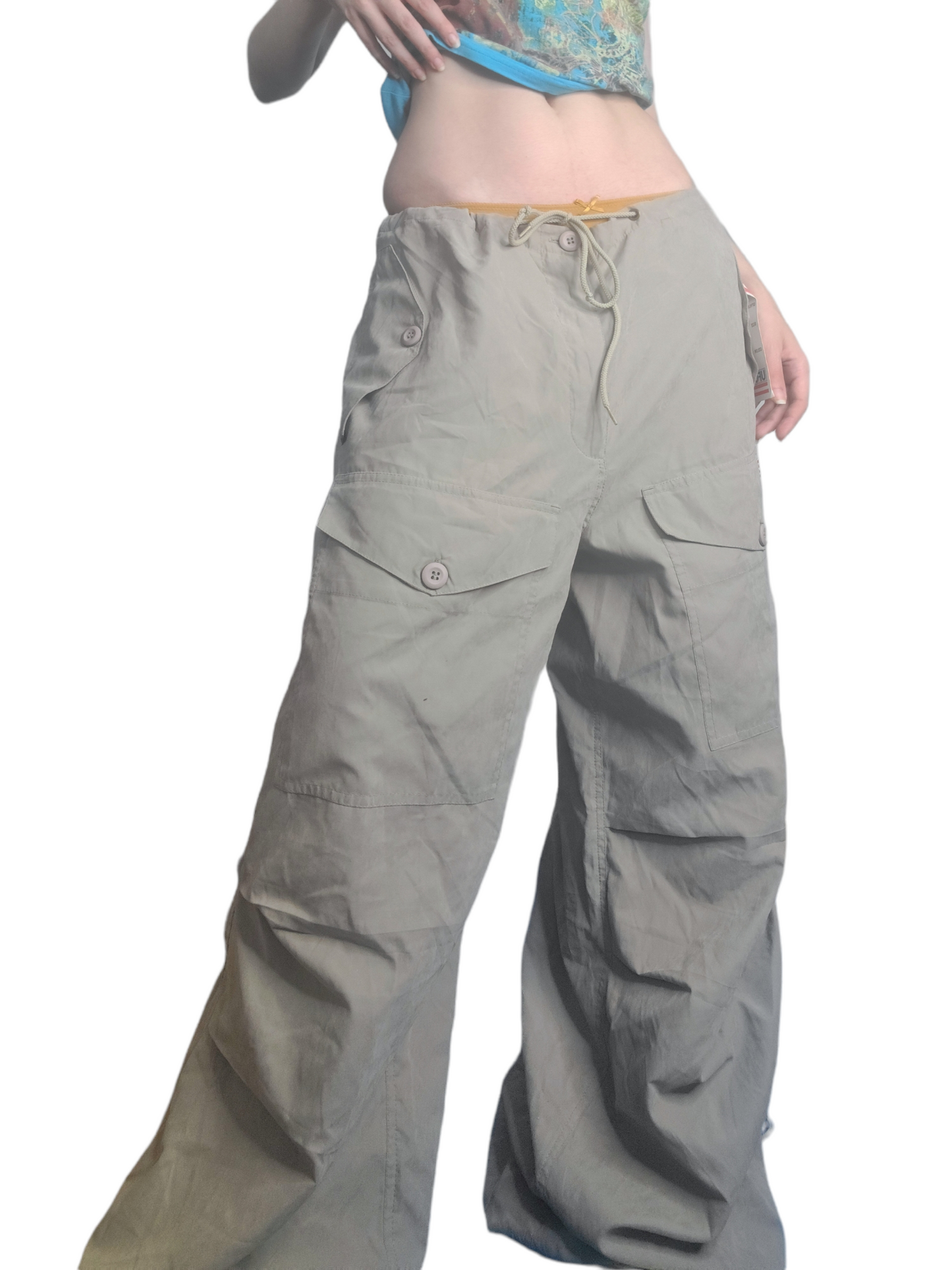 Vintage khaki parachute cargo
