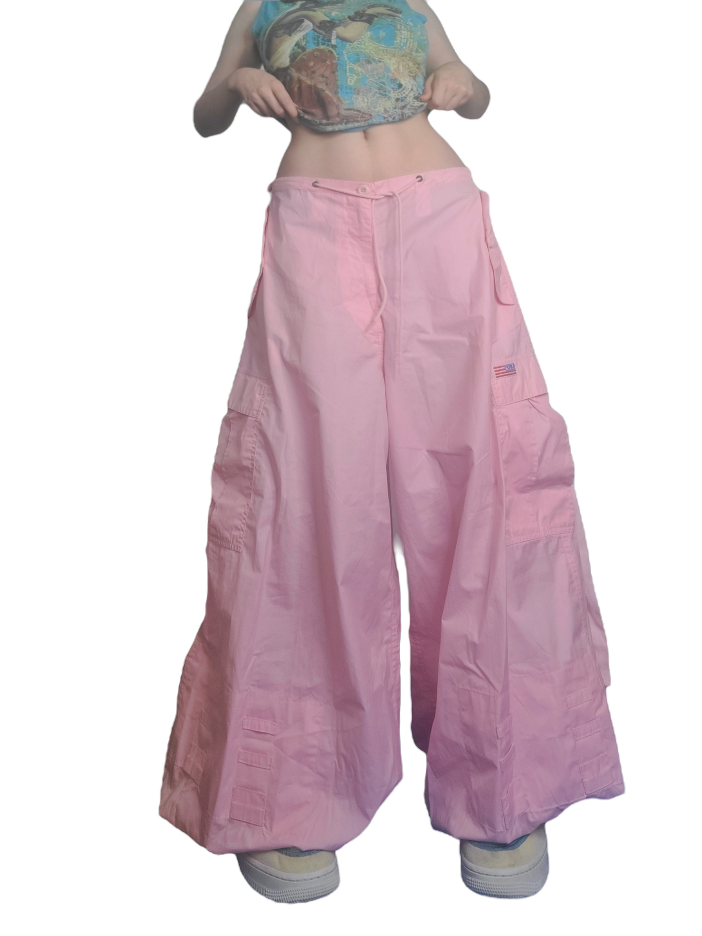 Vintage pink parachute cargo