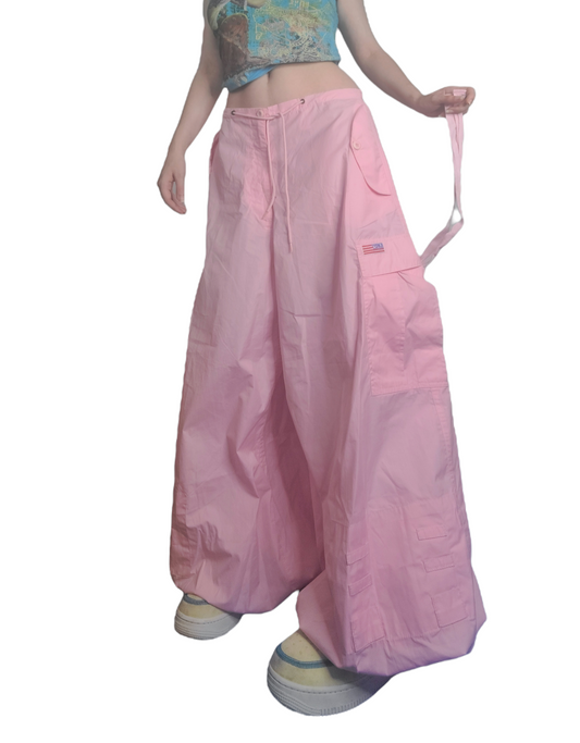Vintage pink parachute cargo