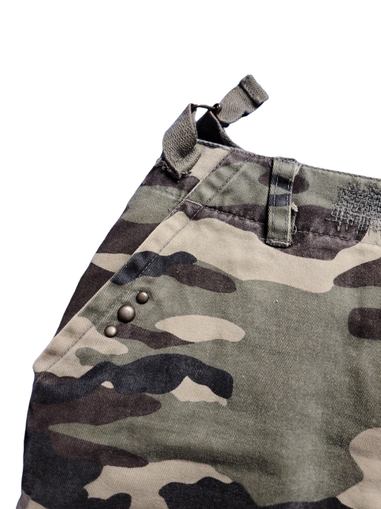 y2k military cargo mini skirt