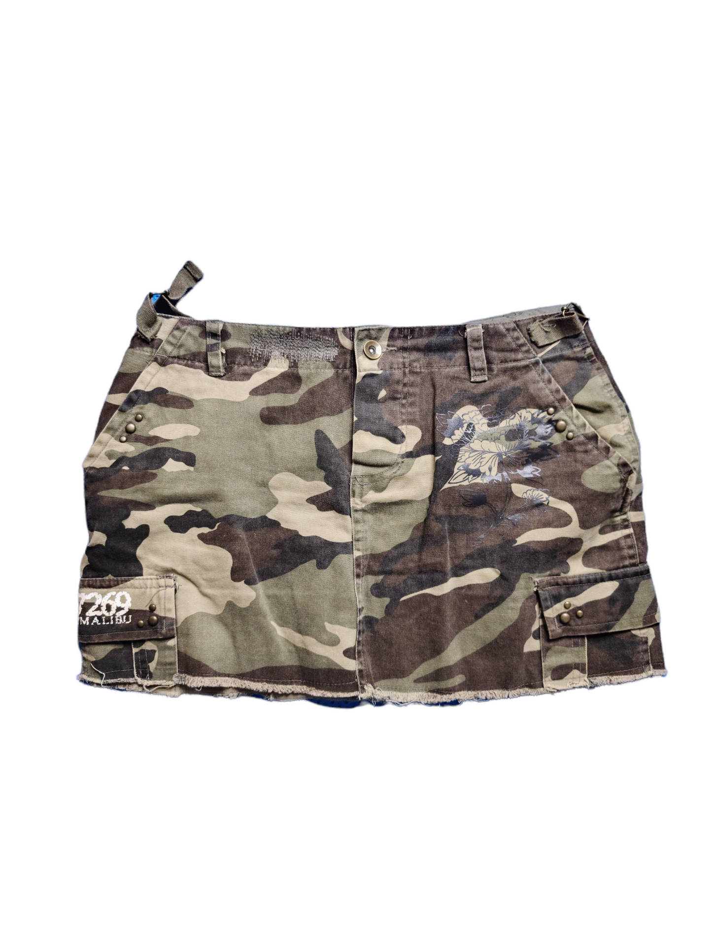 Jupe y2k cargo vintage militaire mini skirt gorpcore 
