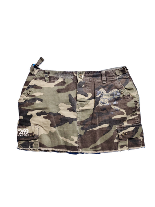 Jupe y2k cargo vintage militaire mini skirt gorpcore 