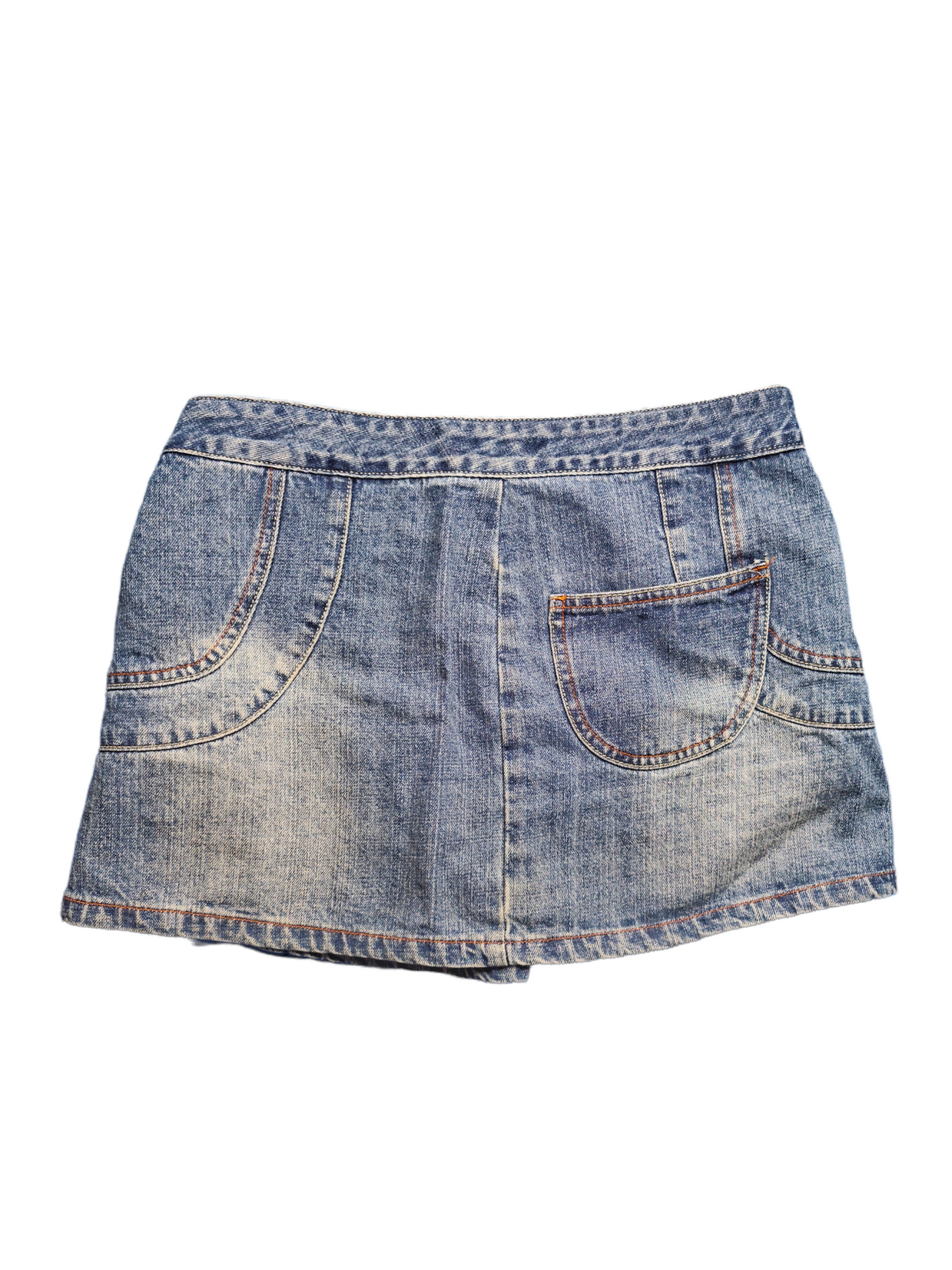 Y2k denim mini skirt