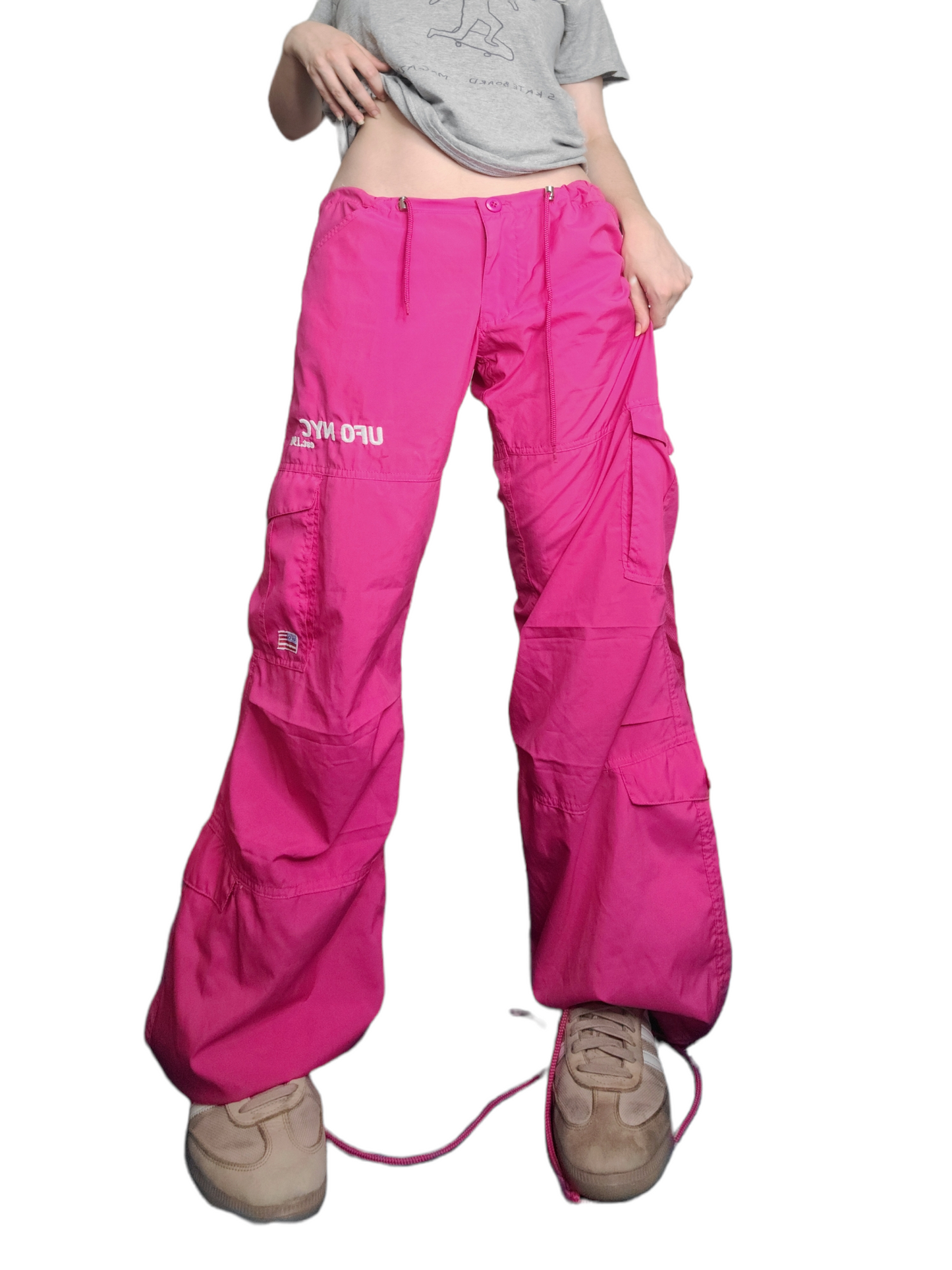 Vintage pink parachute cargo