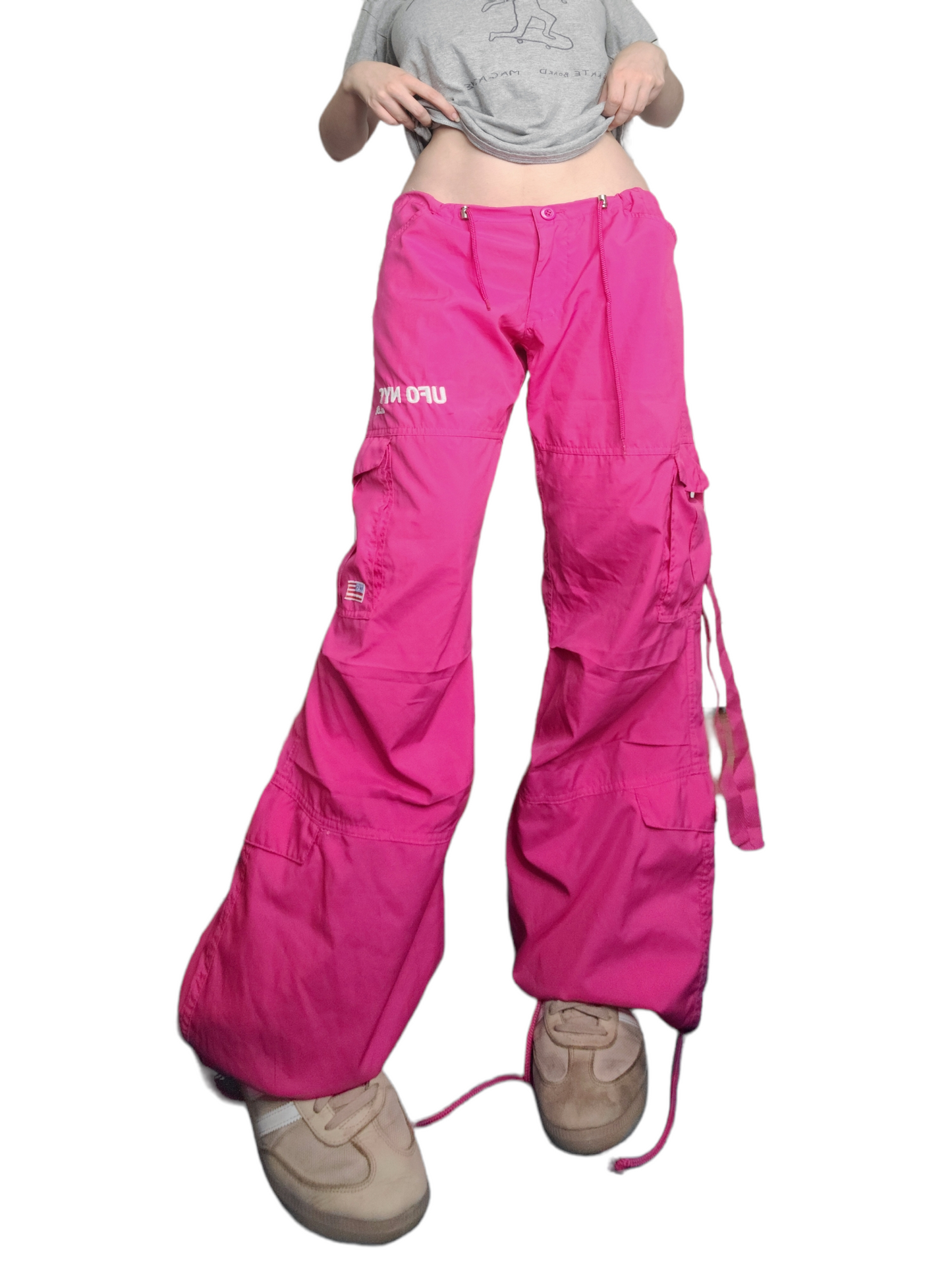 Vintage pink parachute cargo