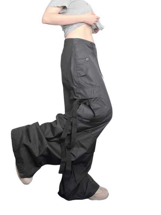 Vintage black parachute cargo