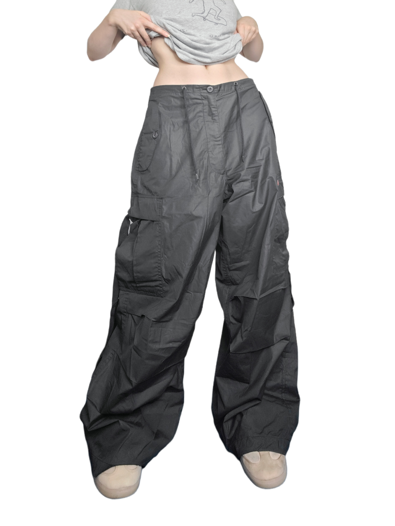 Cargo parachute vintage military ufo noir skater hiphop overpants gorpcore