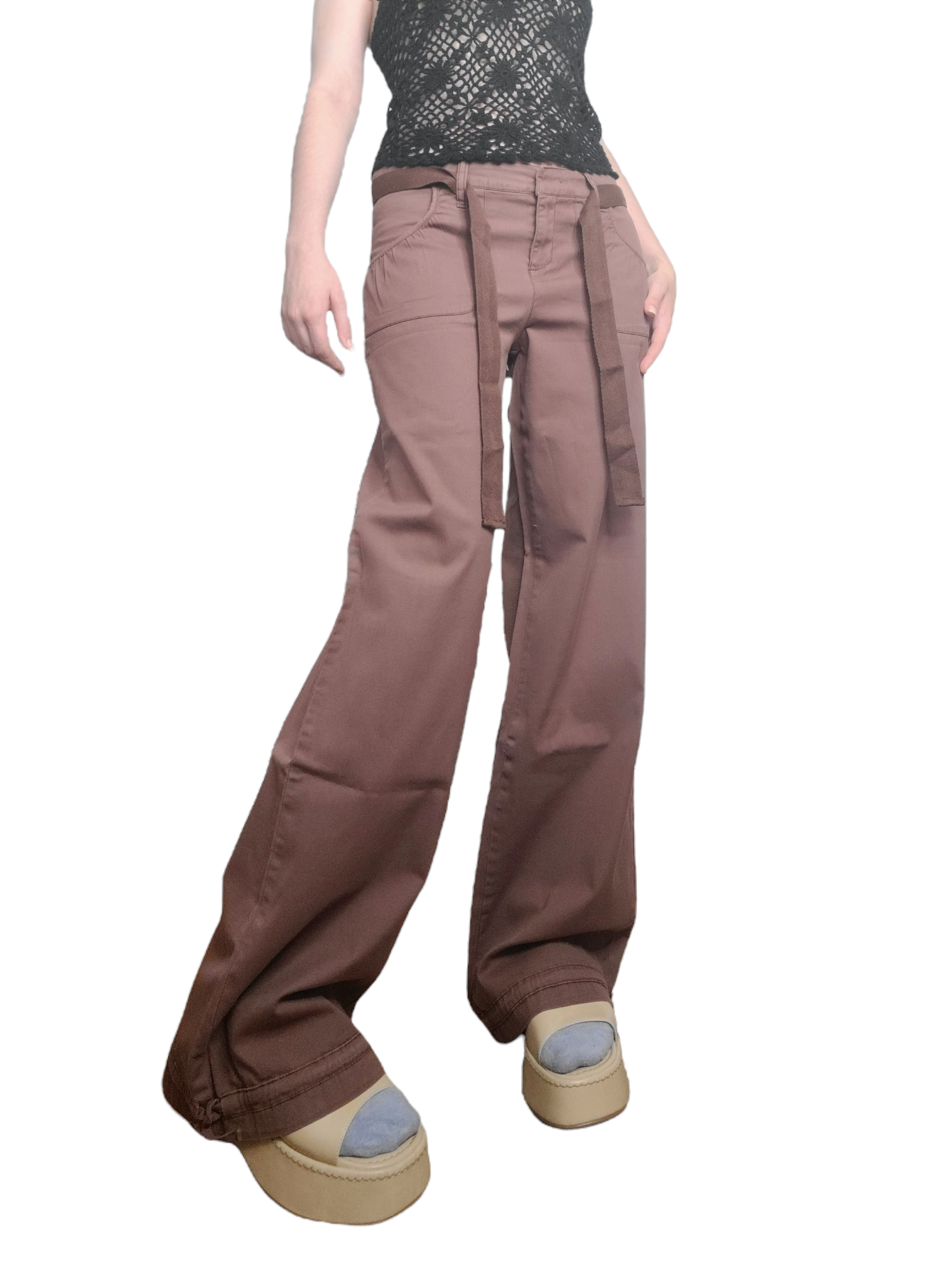 Cargo vintage 90s large gorpcore skater neutral style marron