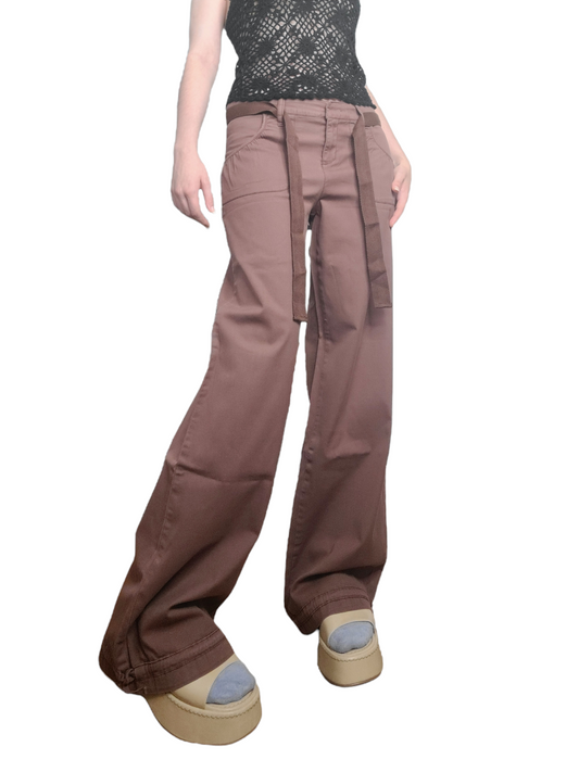 Cargo vintage 90s large gorpcore skater neutral style marron