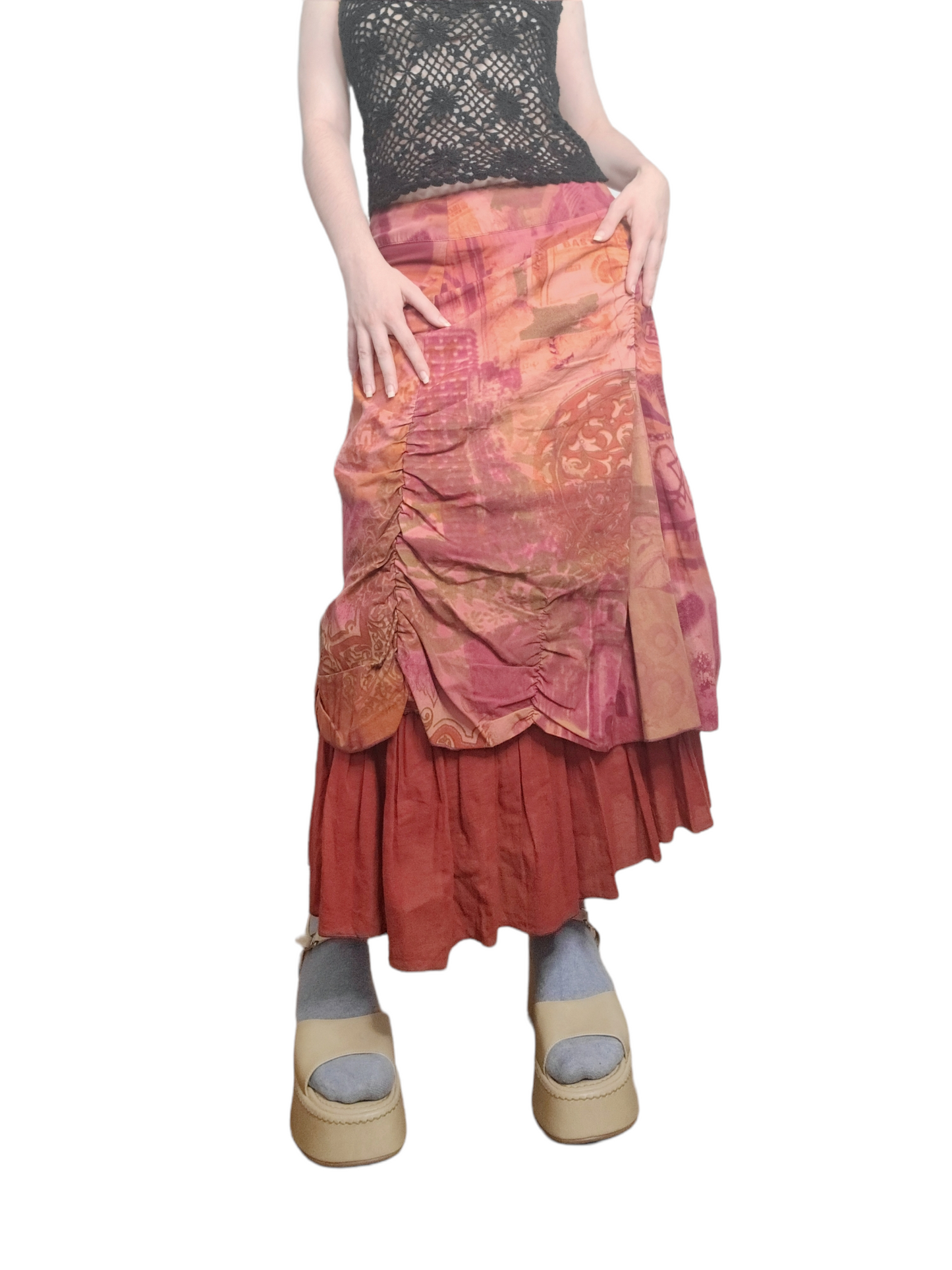 Long harajuku fairygrunge skirt