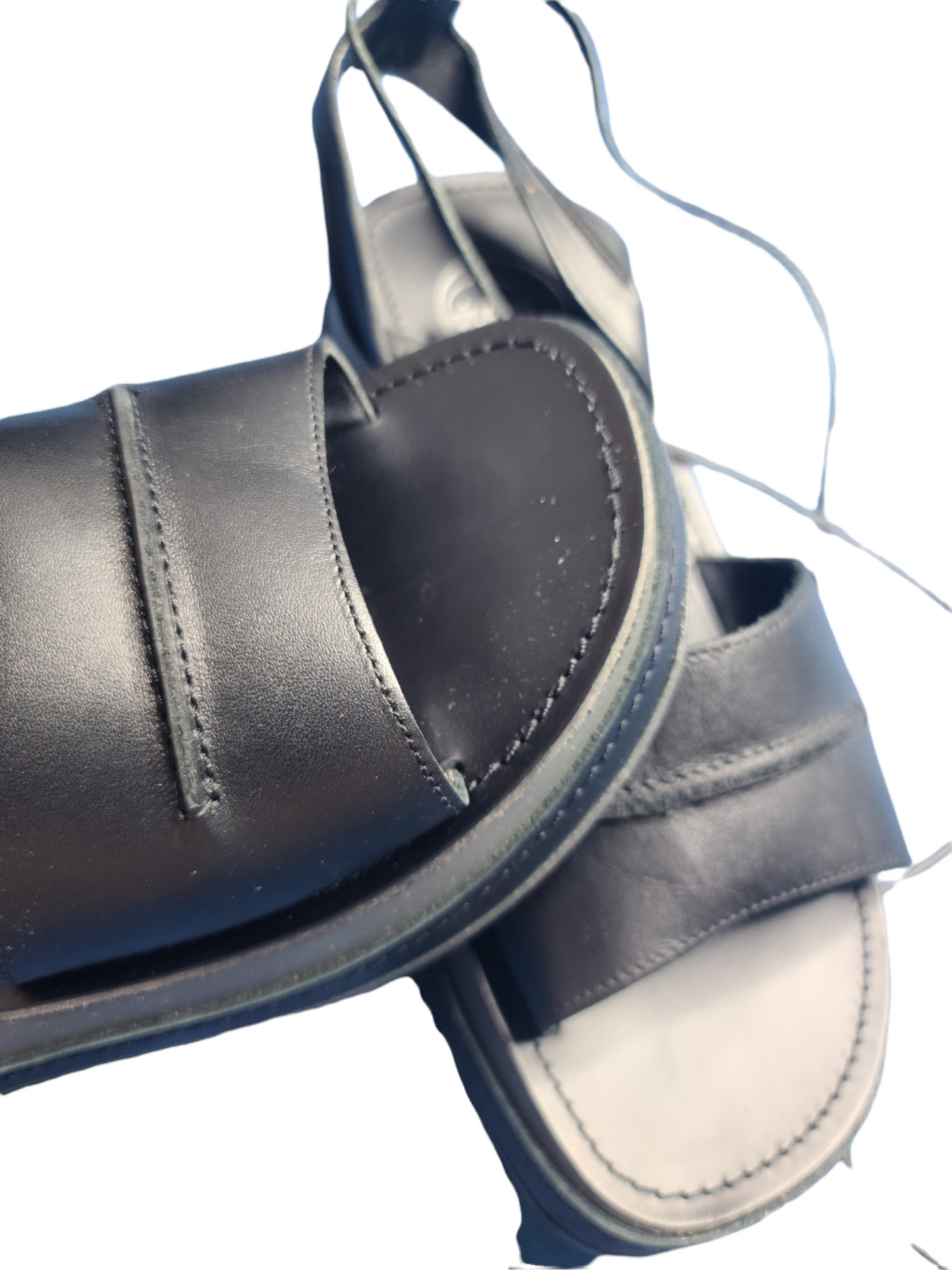 Black 90s platform sandals