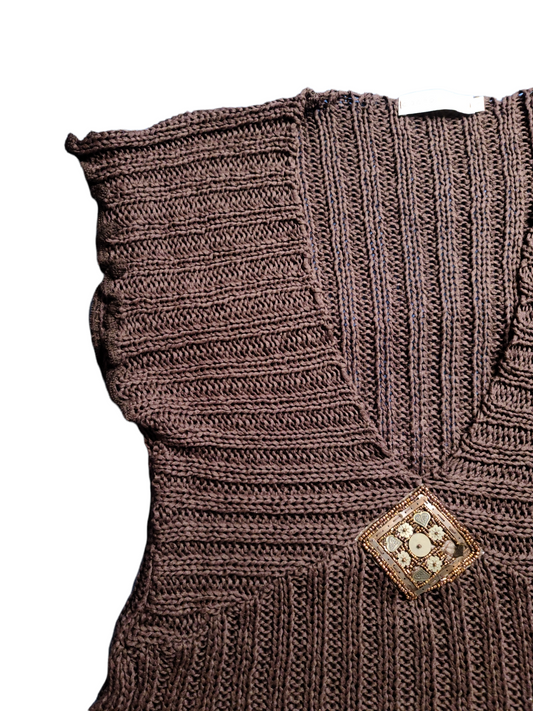 Bohemian crochet sweater