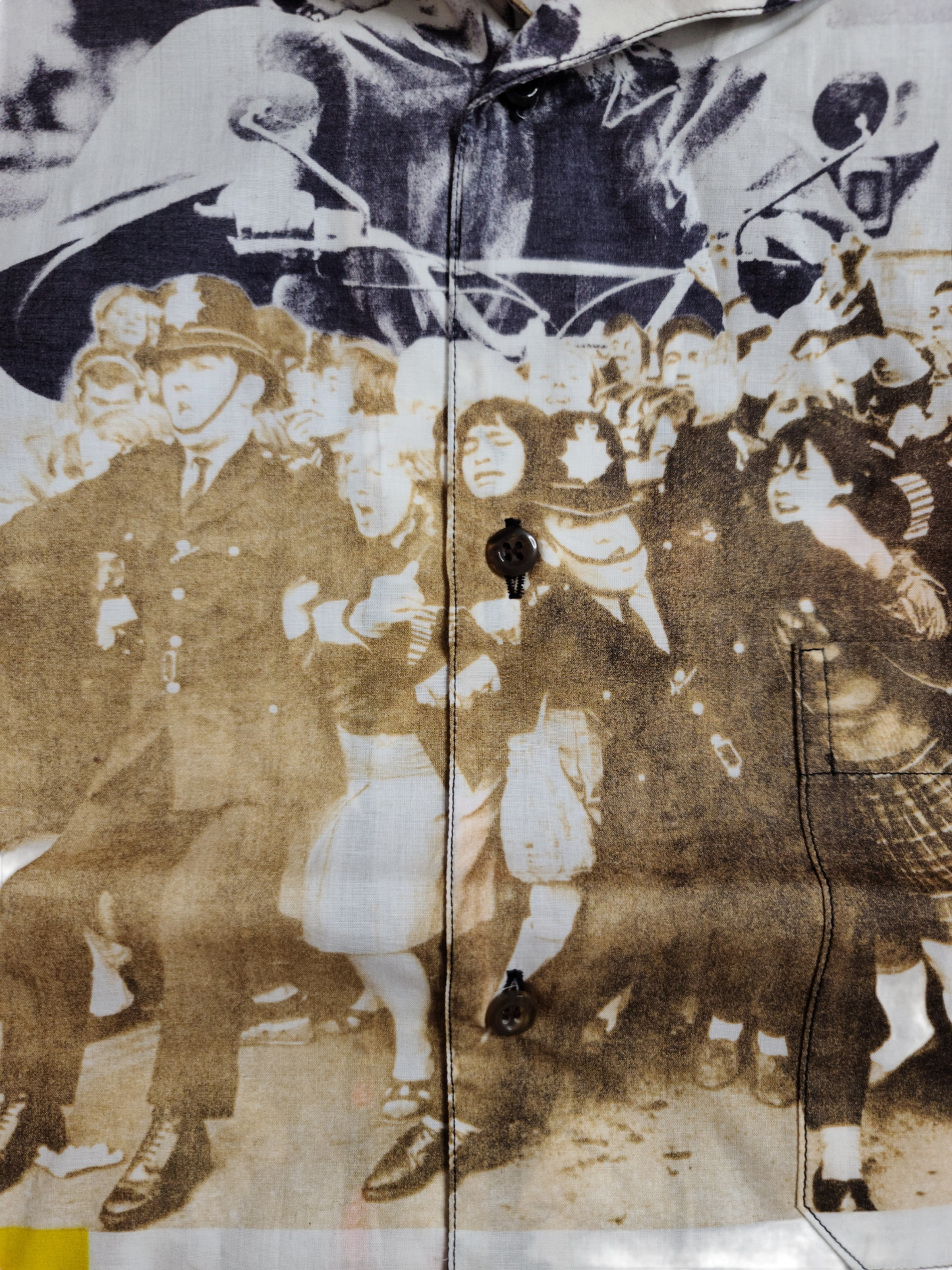 Archive patchwork shirt