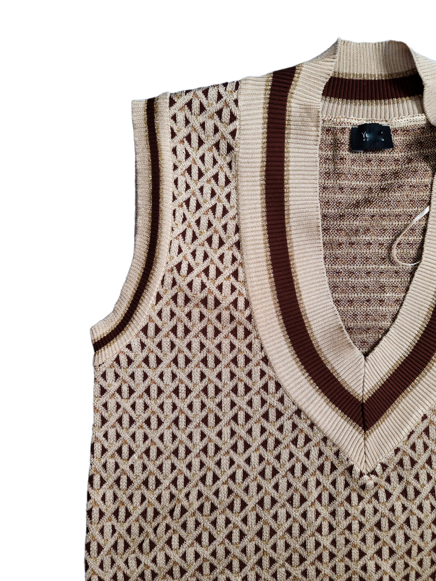 Preppy aesthetic sleeveless sweater