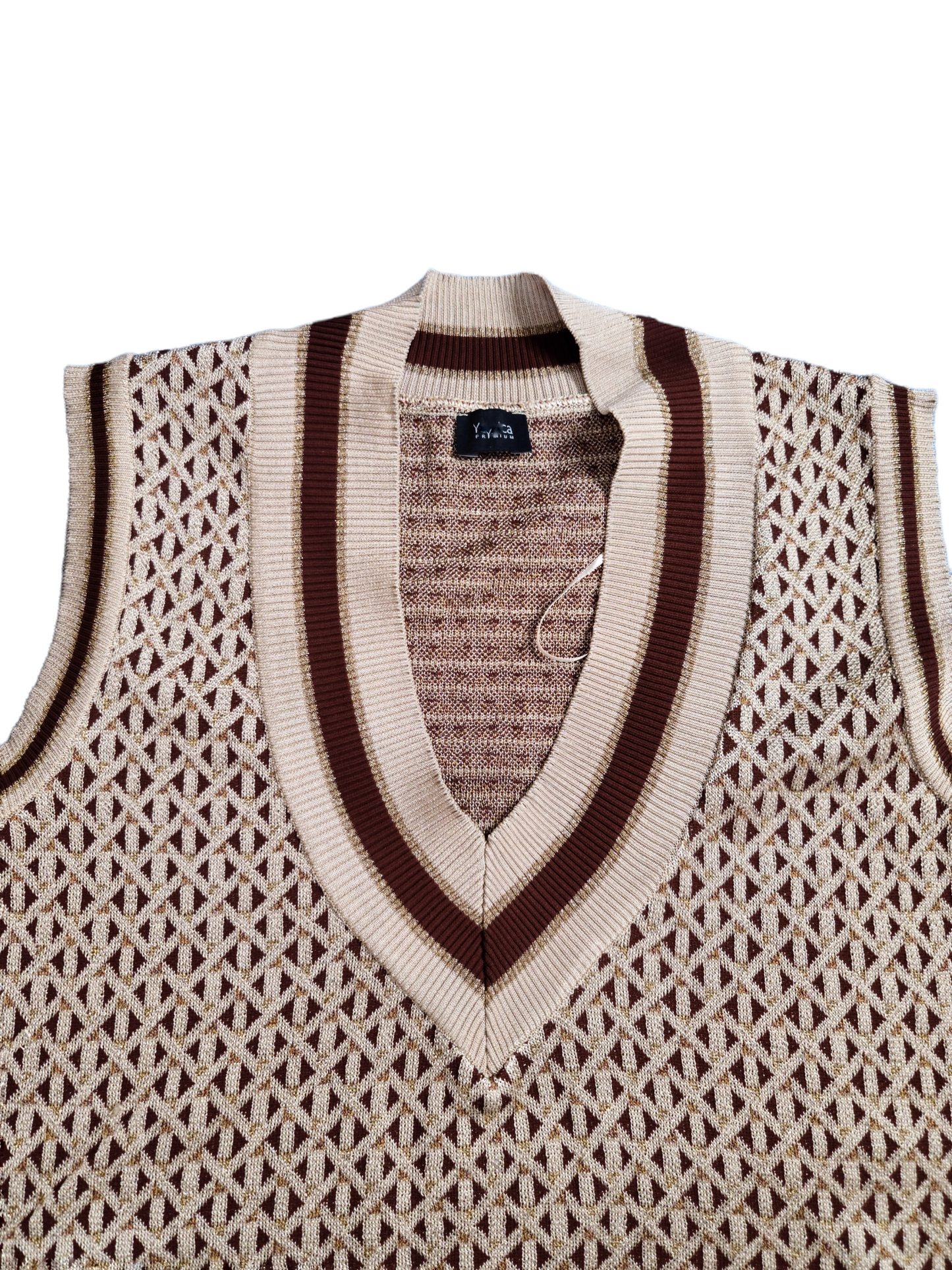 Preppy aesthetic sleeveless sweater