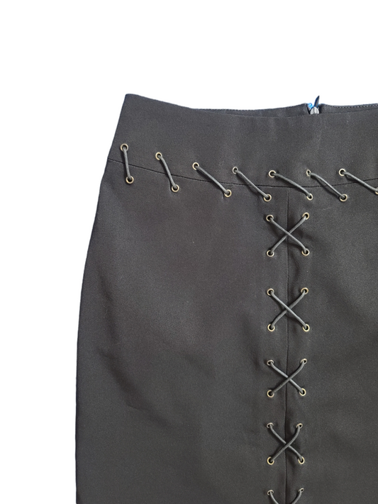 Jupe lacets gothic y2k