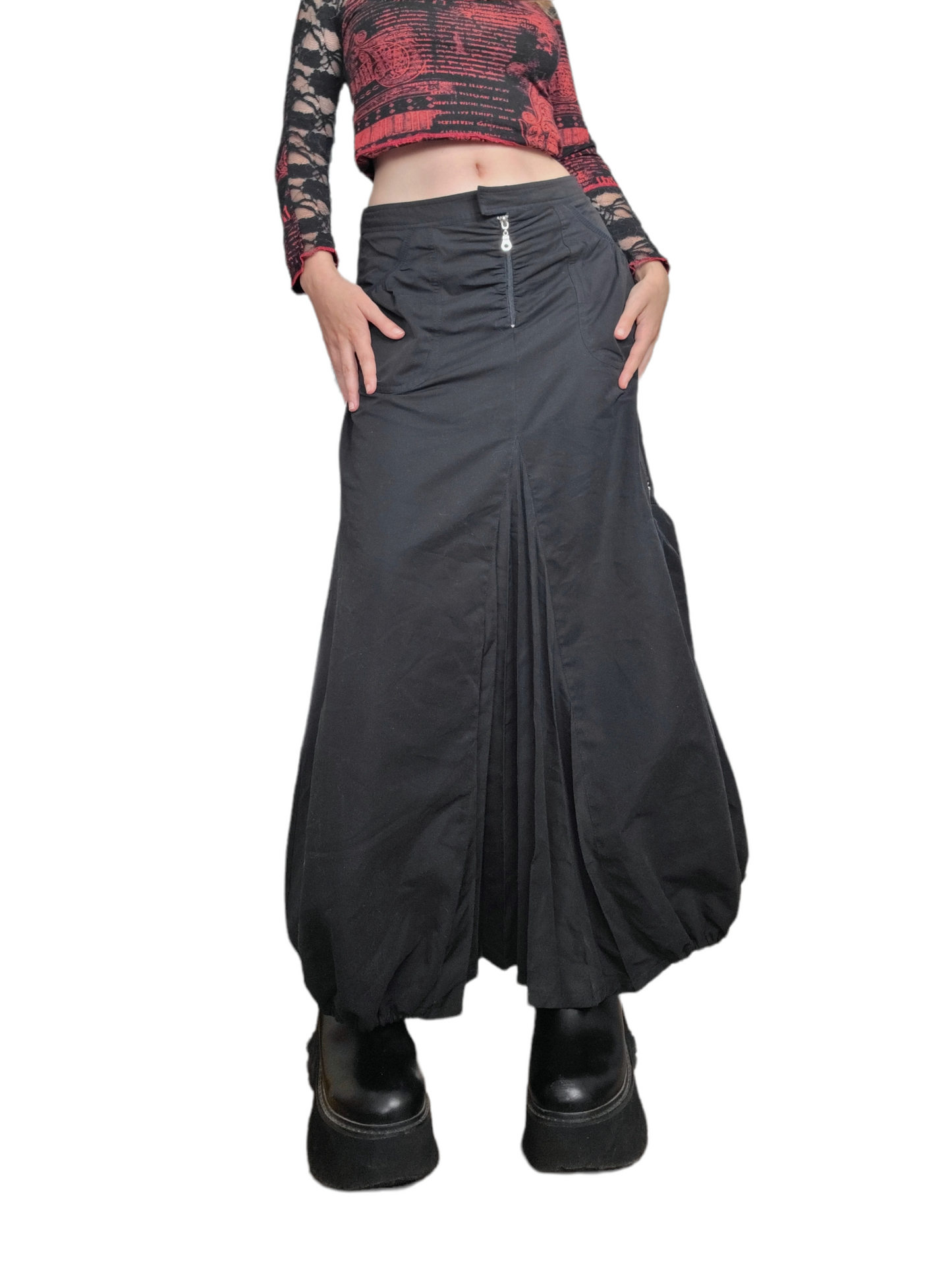 Maxi skirt cyberpunk techwear