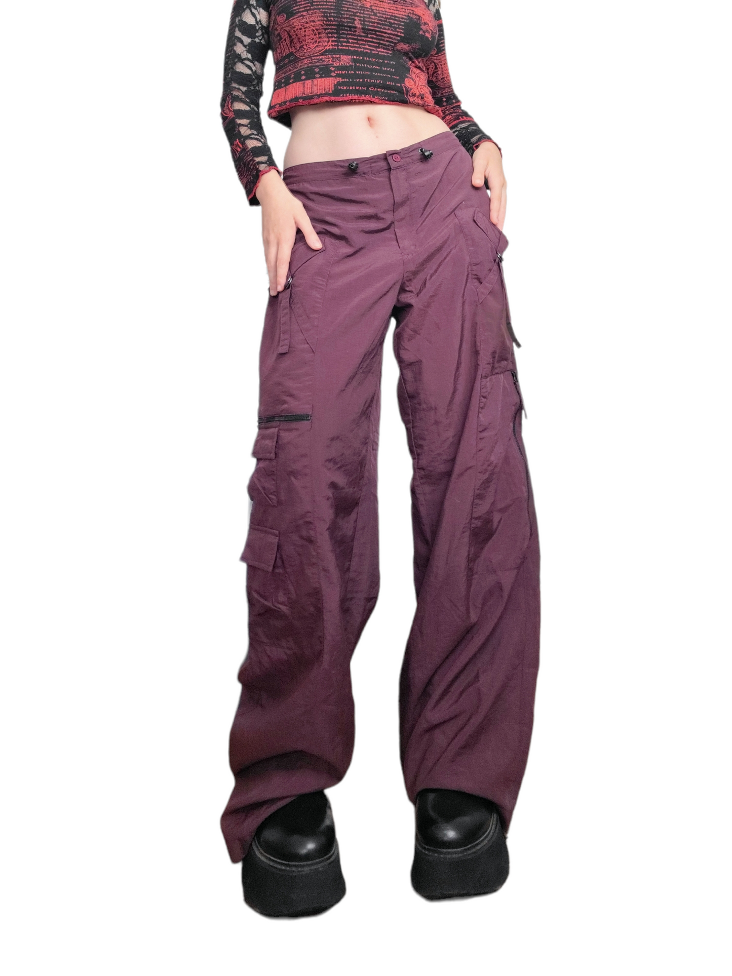 Purple parachute baggy cargo