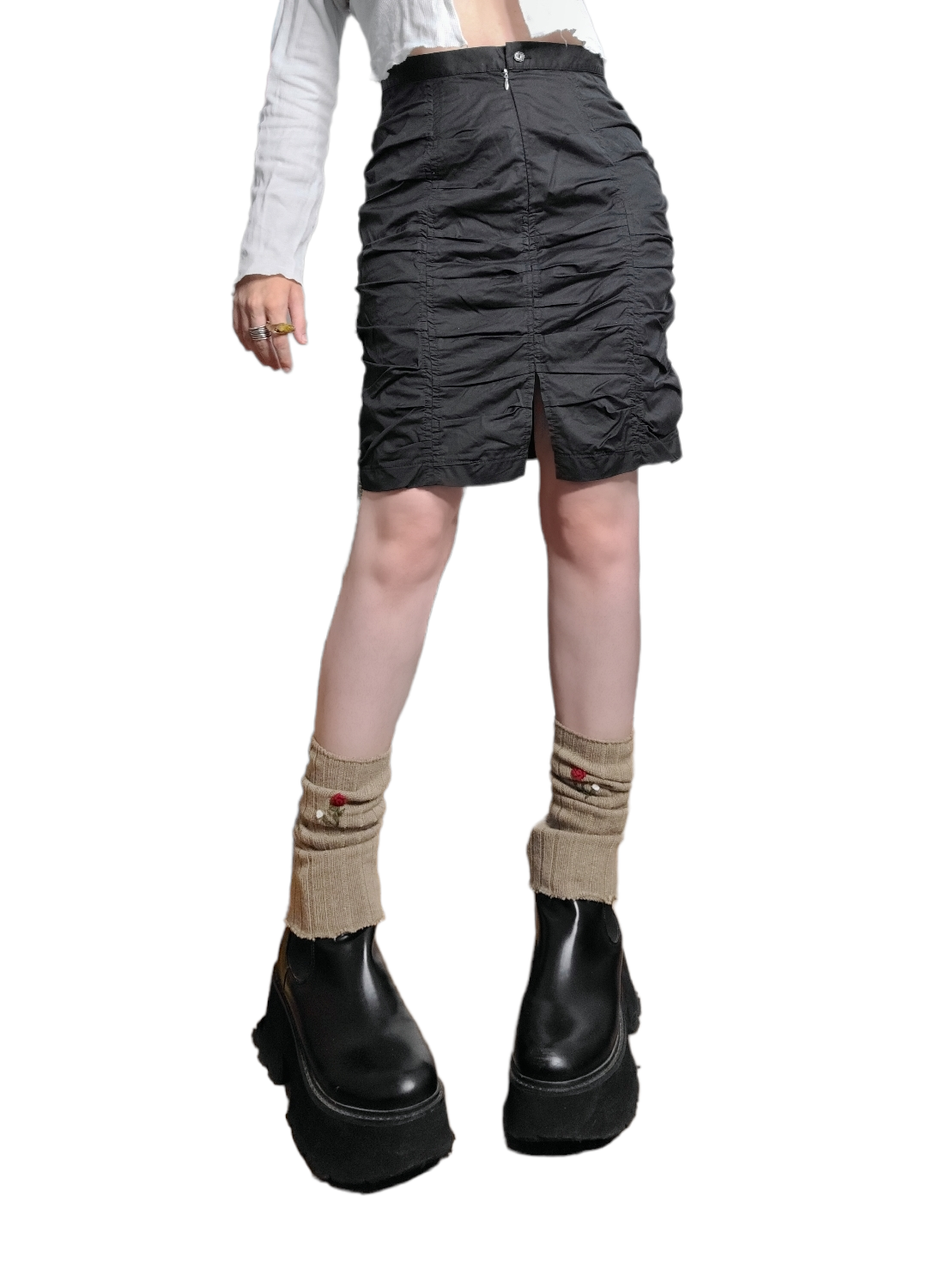 Cybery2k parachute techwear skirt