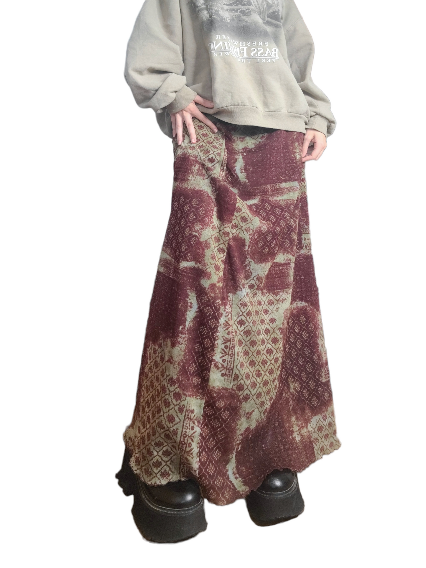 Maxi skirt mesh bohem