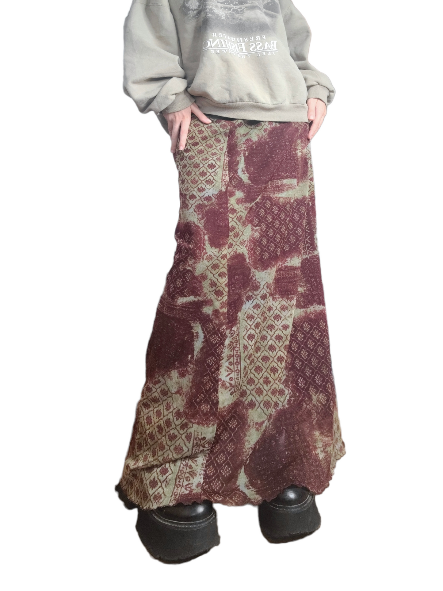 Maxi skirt mesh bohem
