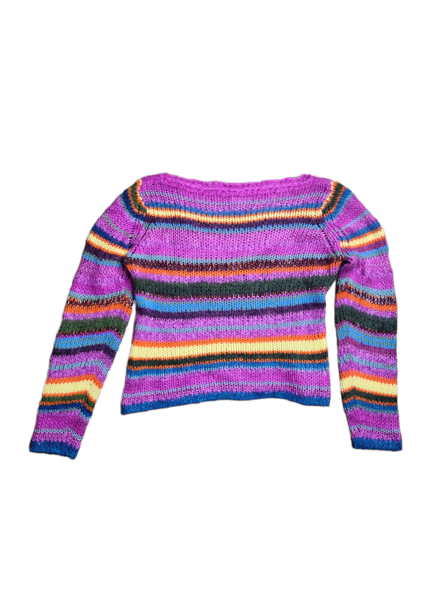 Pull crochet vintage multicolore fancy glitter y2k aesthetic cute